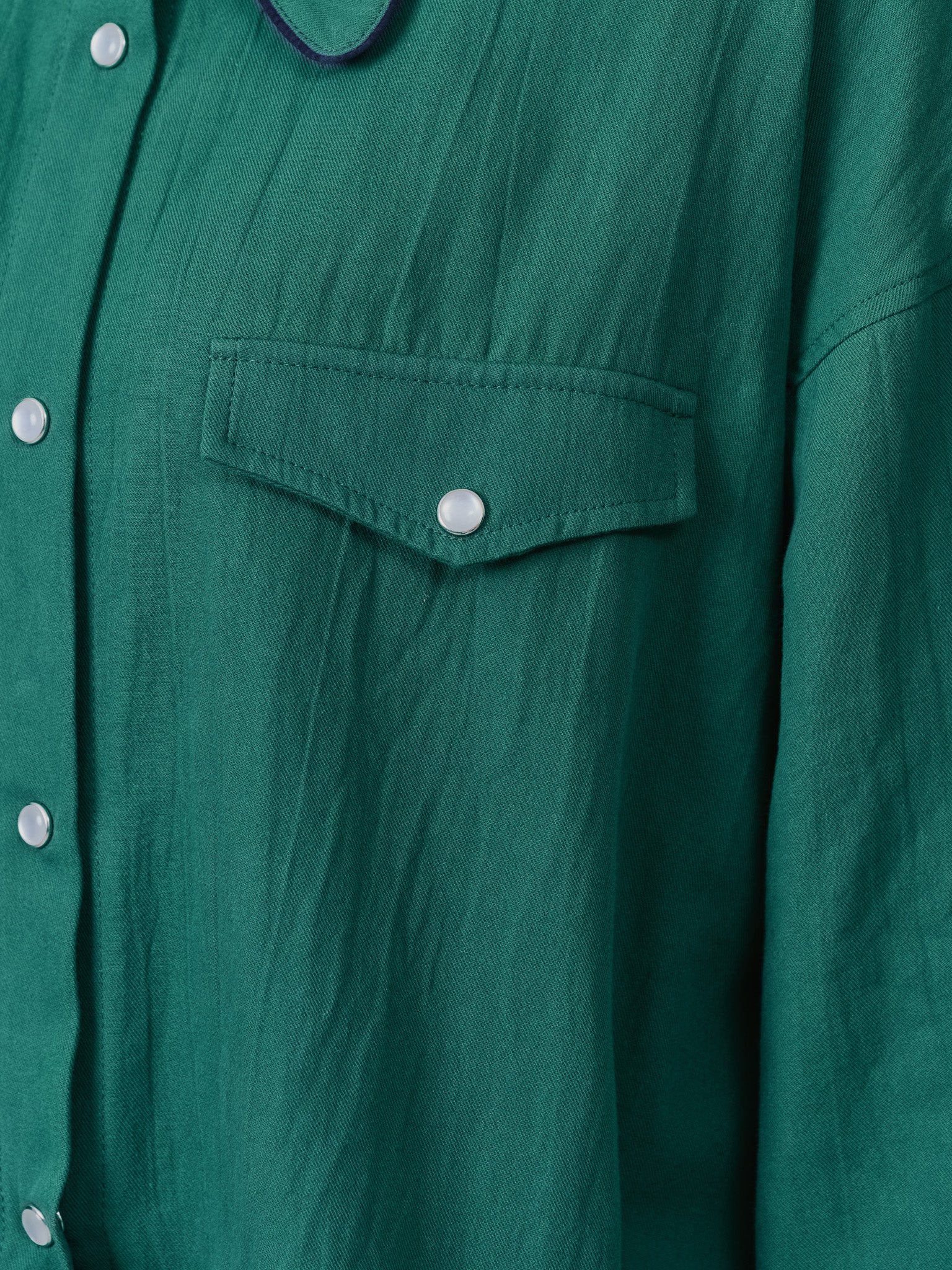 バタフライカラーウエスタンライクシャツ [601451] green