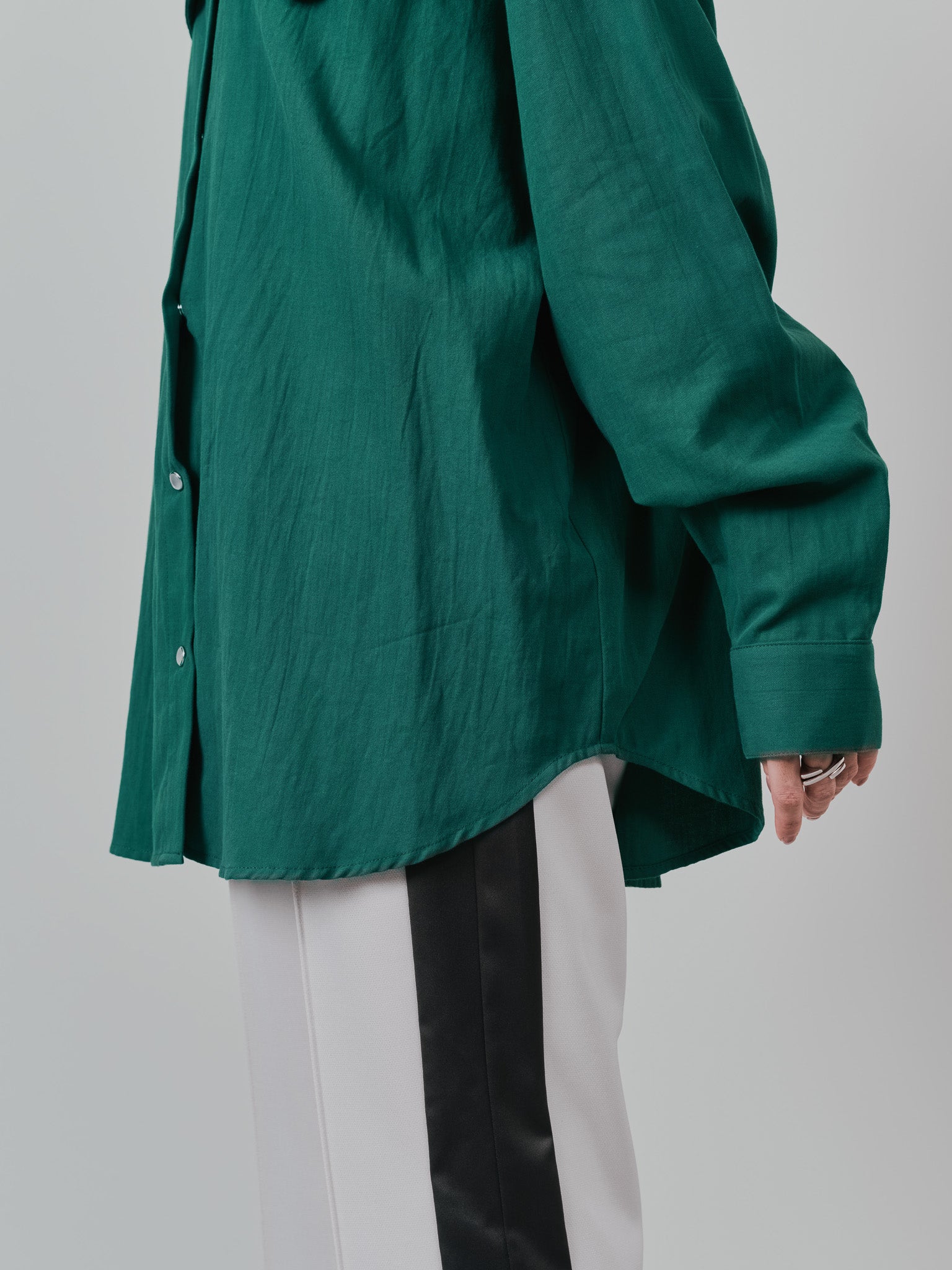 バタフライカラーウエスタンライクシャツ [601451] green