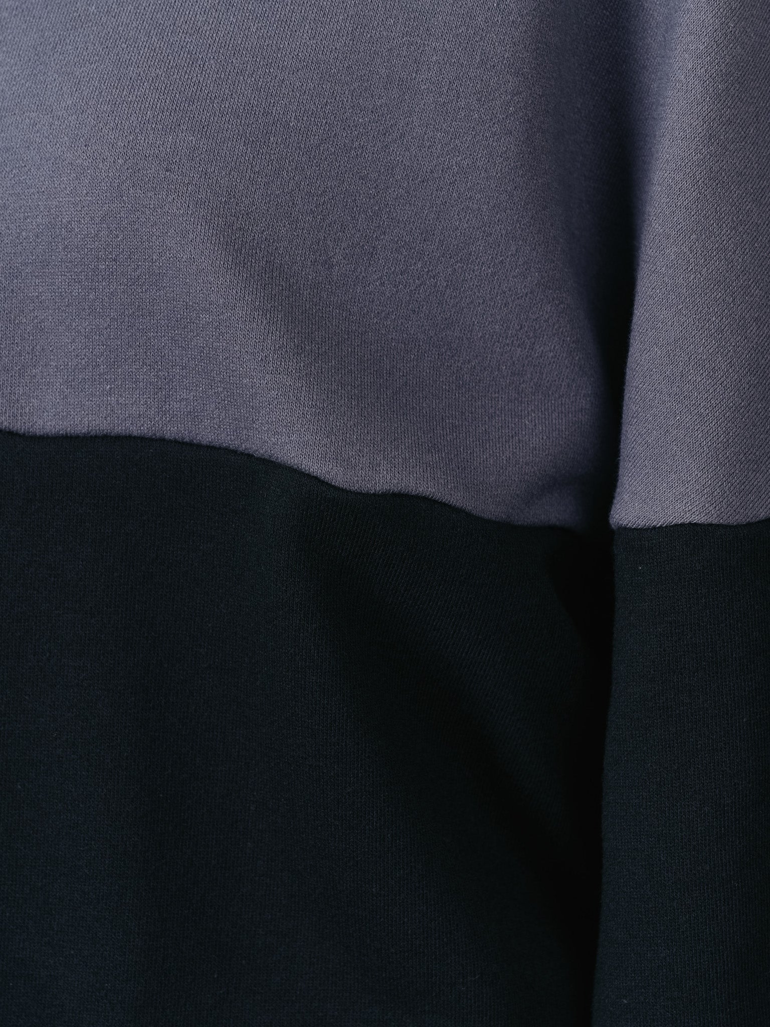 配色スウェットギャザートップス [601449] black