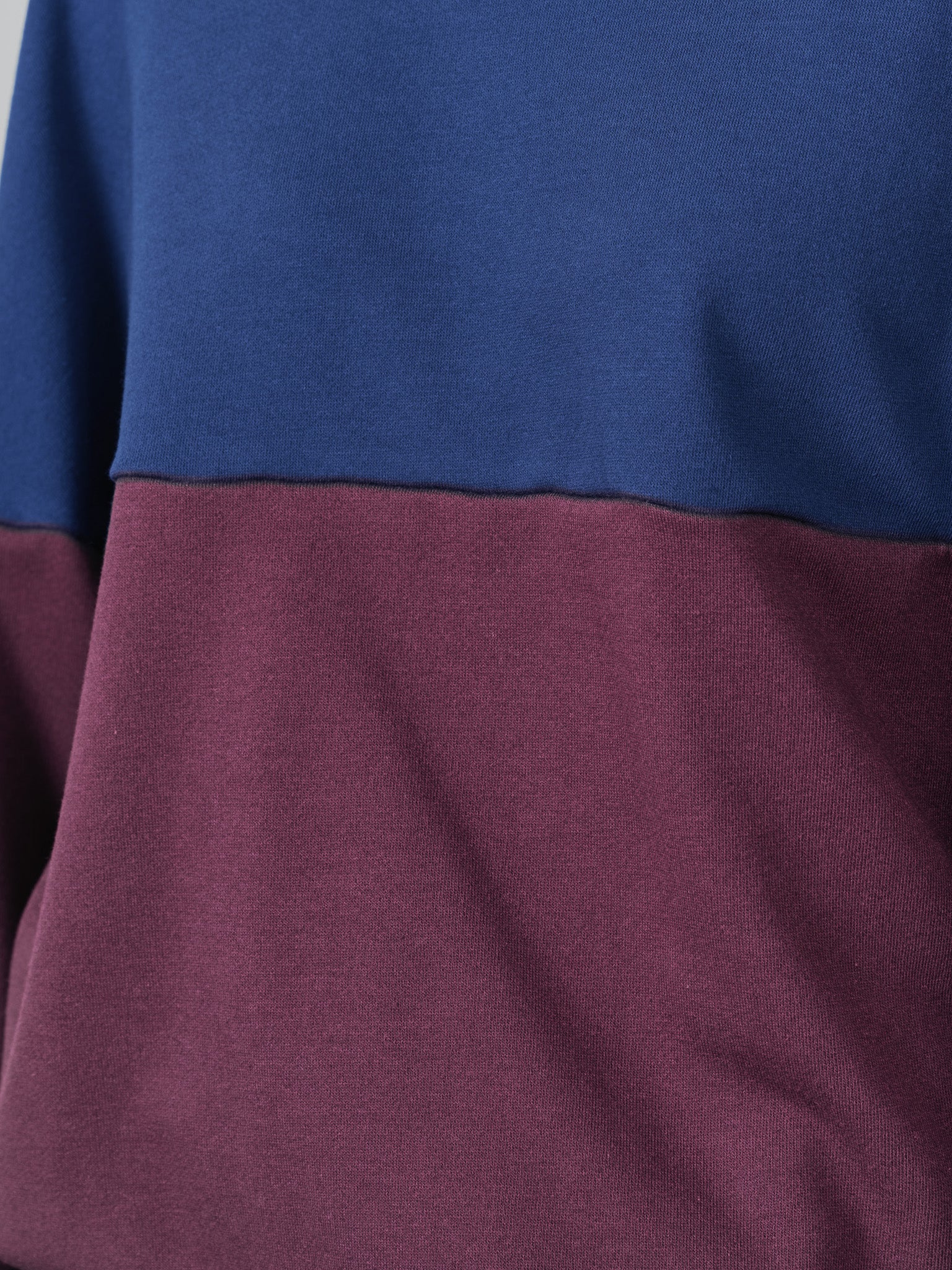 トップス SPV 配色スウェットギャザートップス [601449] wine