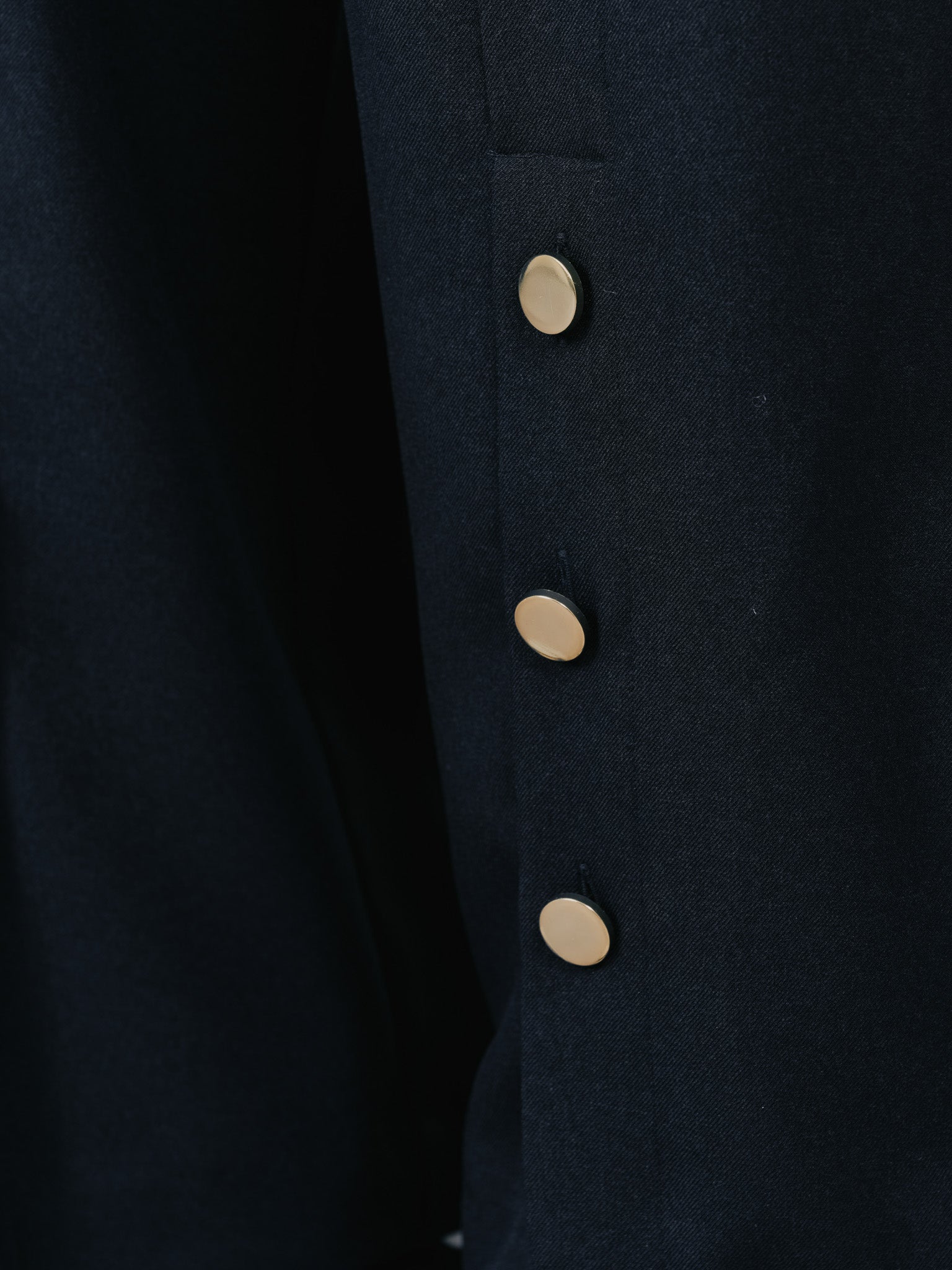 ウエストボタンタックワイドパンツ [608319] black