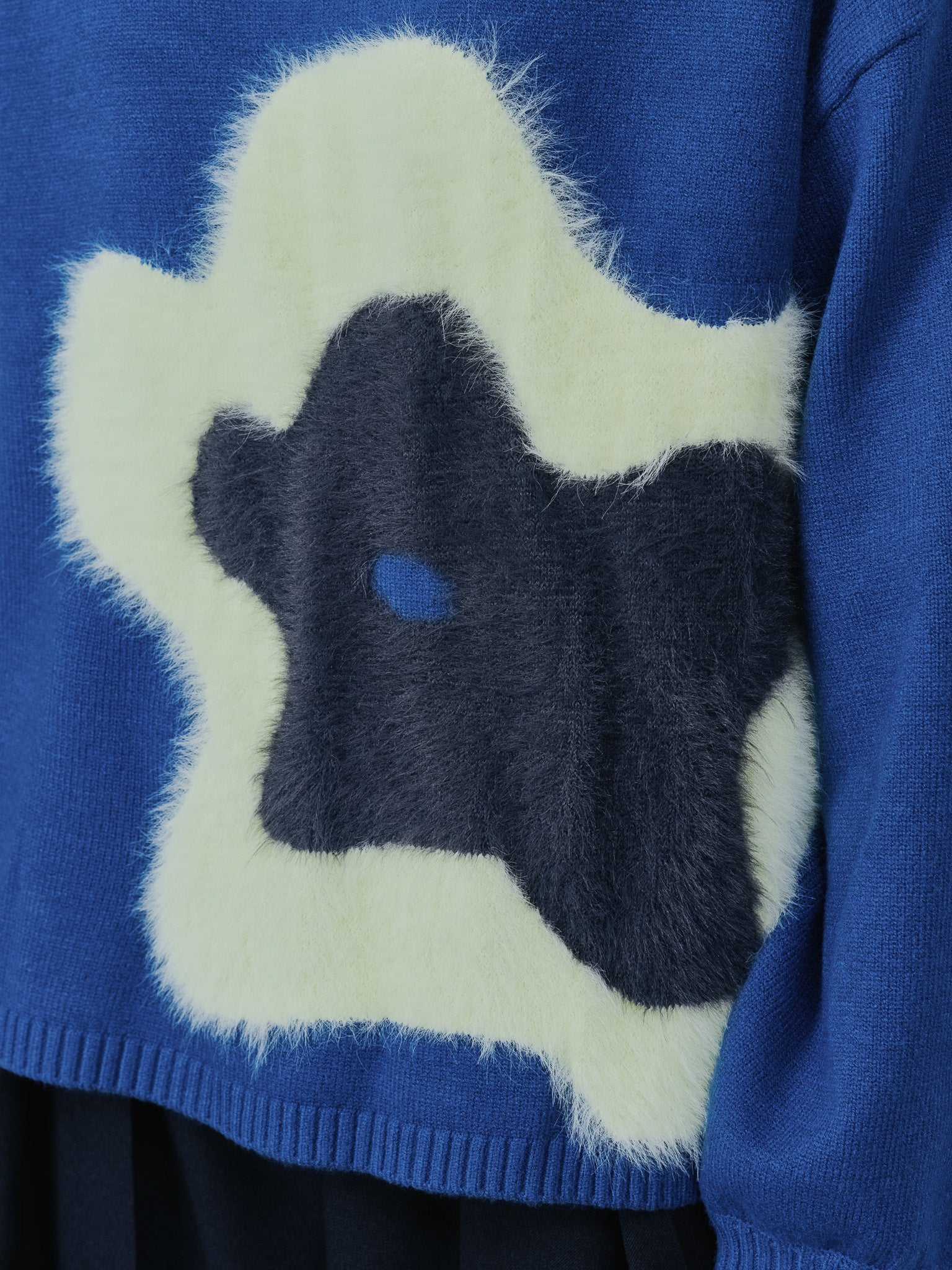 フラワーモチーフニットトップス [601408] peacock