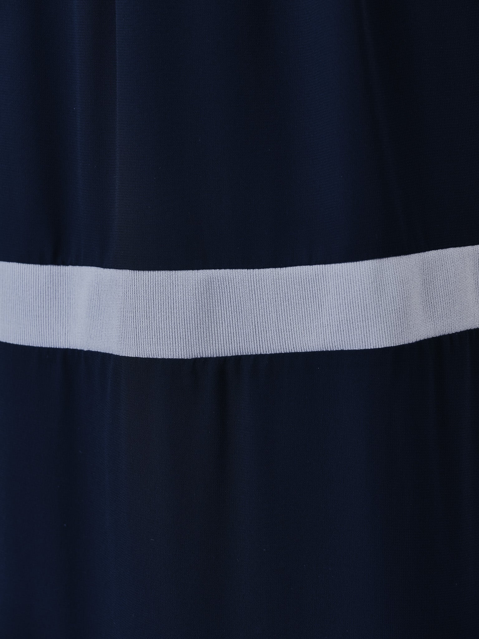 配色リブ切替シフォンスカート [601453] dark navy