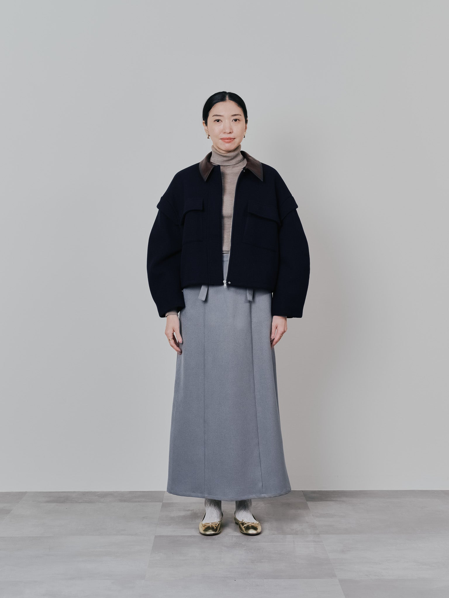 【-PRE SALE- 12/15 18:00まで!!】2WAY配色カラーCPOジャケット [605545] dark navy