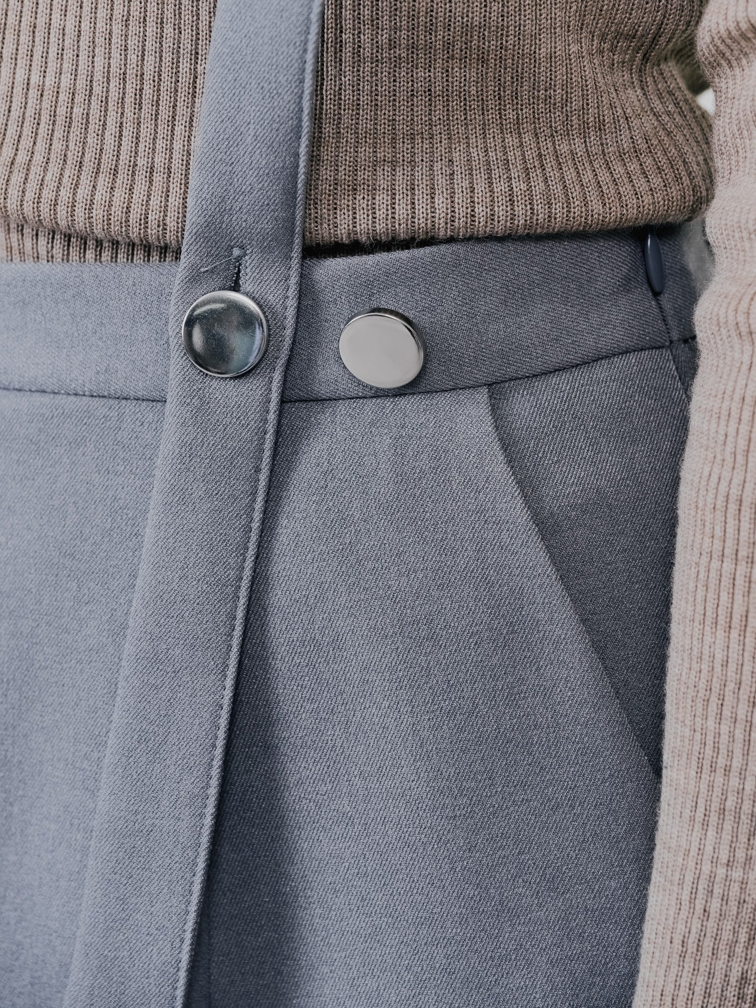 サスペンダー付ソフトAラインスカート [608328] grey