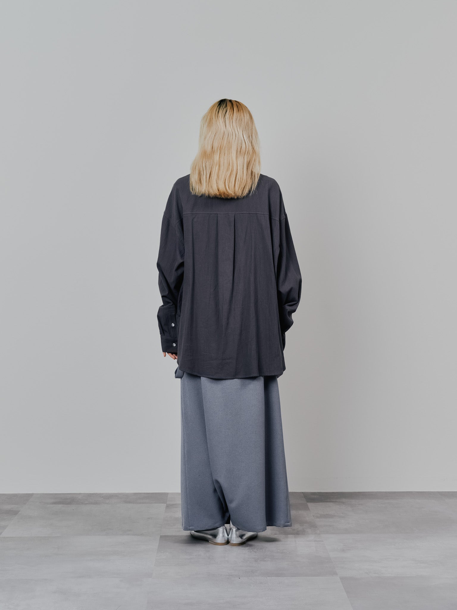 サスペンダー付ソフトAラインスカート [608328] grey