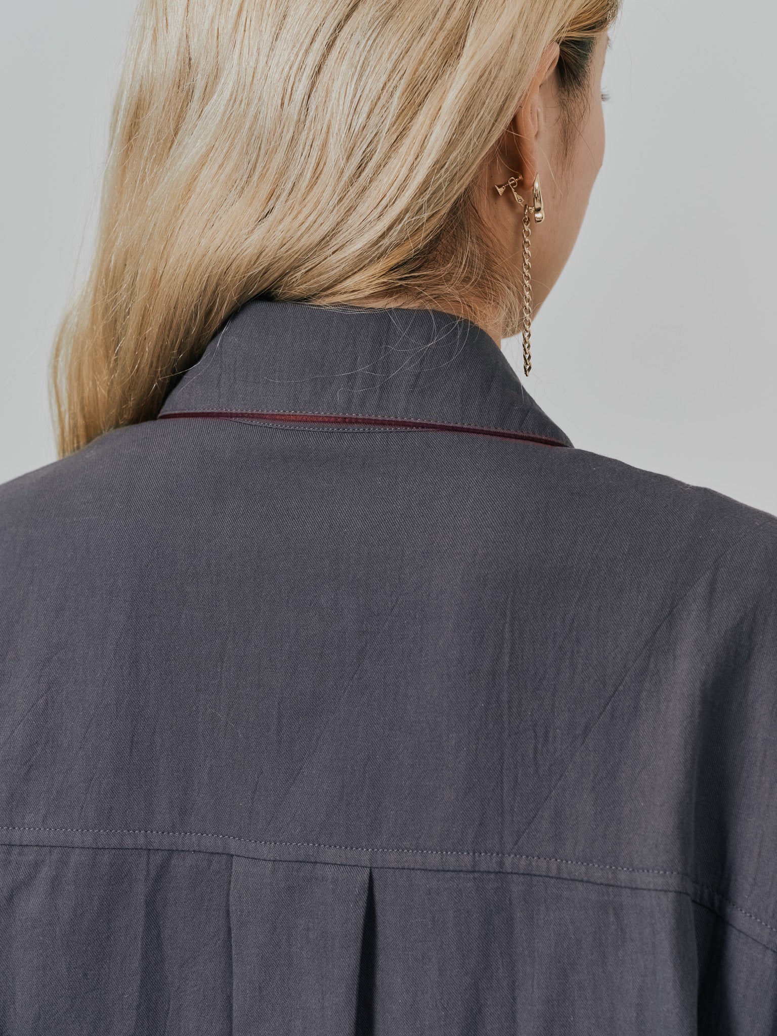 【-PRE SALE- 12/15 18:00まで!!】バタフライカラーウエスタンライクシャツ [601451] charcoal