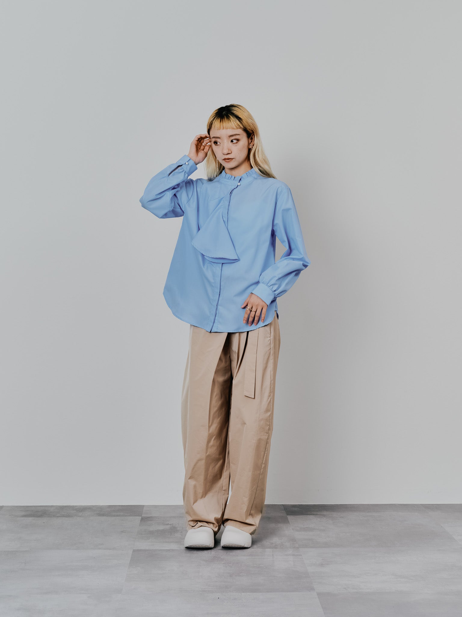 【-PRE SALE- 12/15 18:00まで!!】ラップライクサイドカーブパンツ [608318] light beige