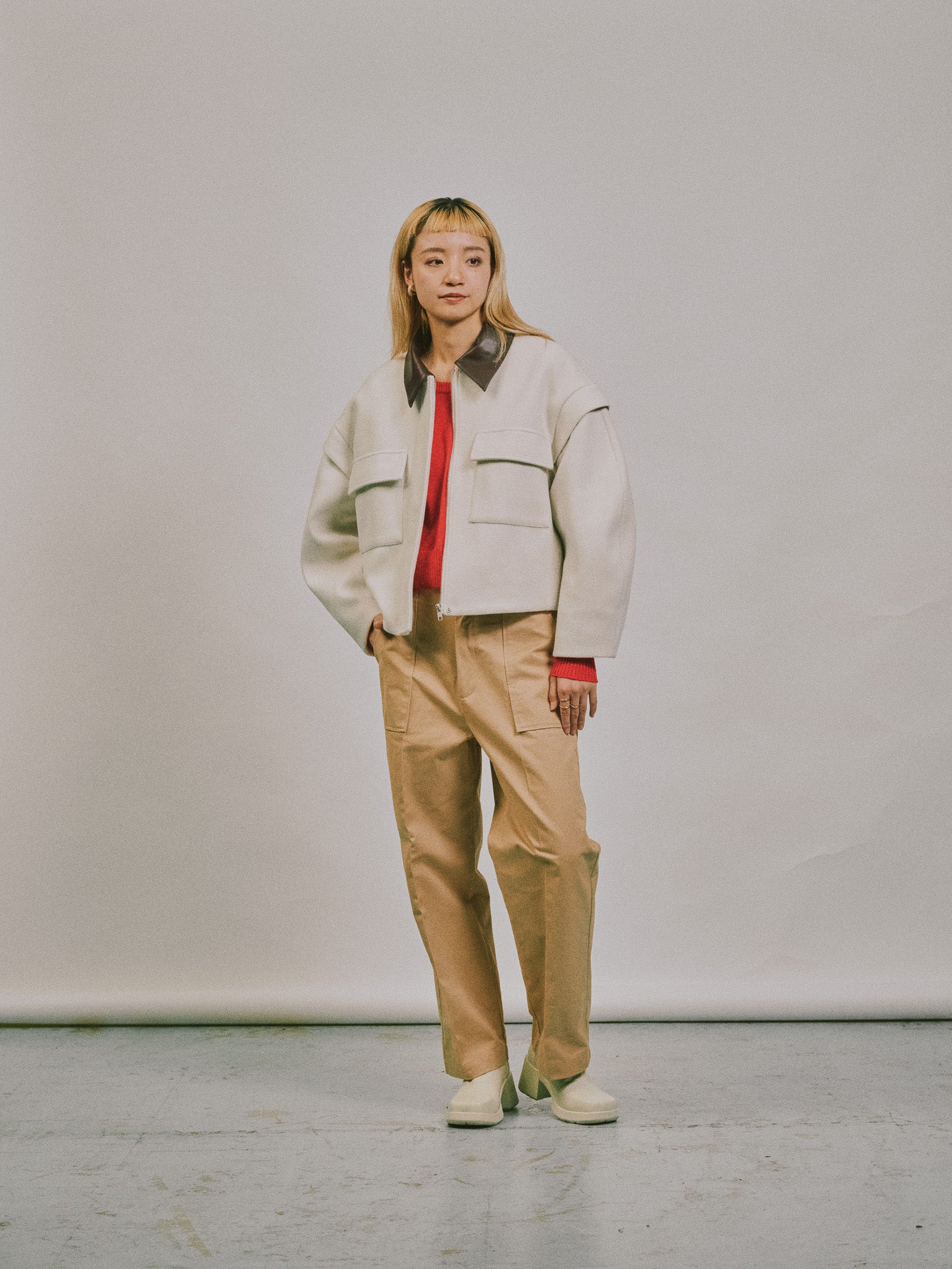 【-PRE SALE- 12/15 18:00まで!!】2WAY配色カラーCPOジャケット [605545] off