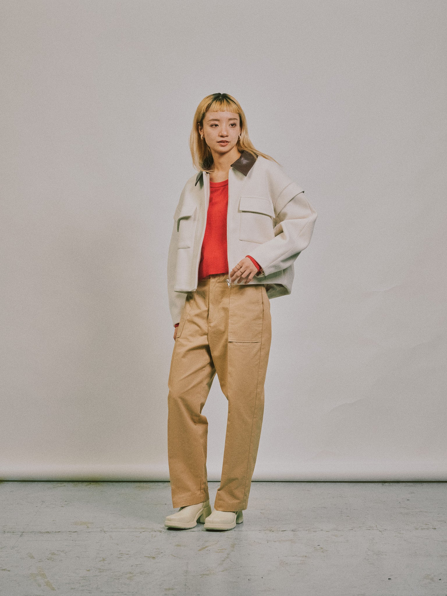 【-PRE SALE- 12/15 18:00まで!!】2WAY配色カラーCPOジャケット [605545] off