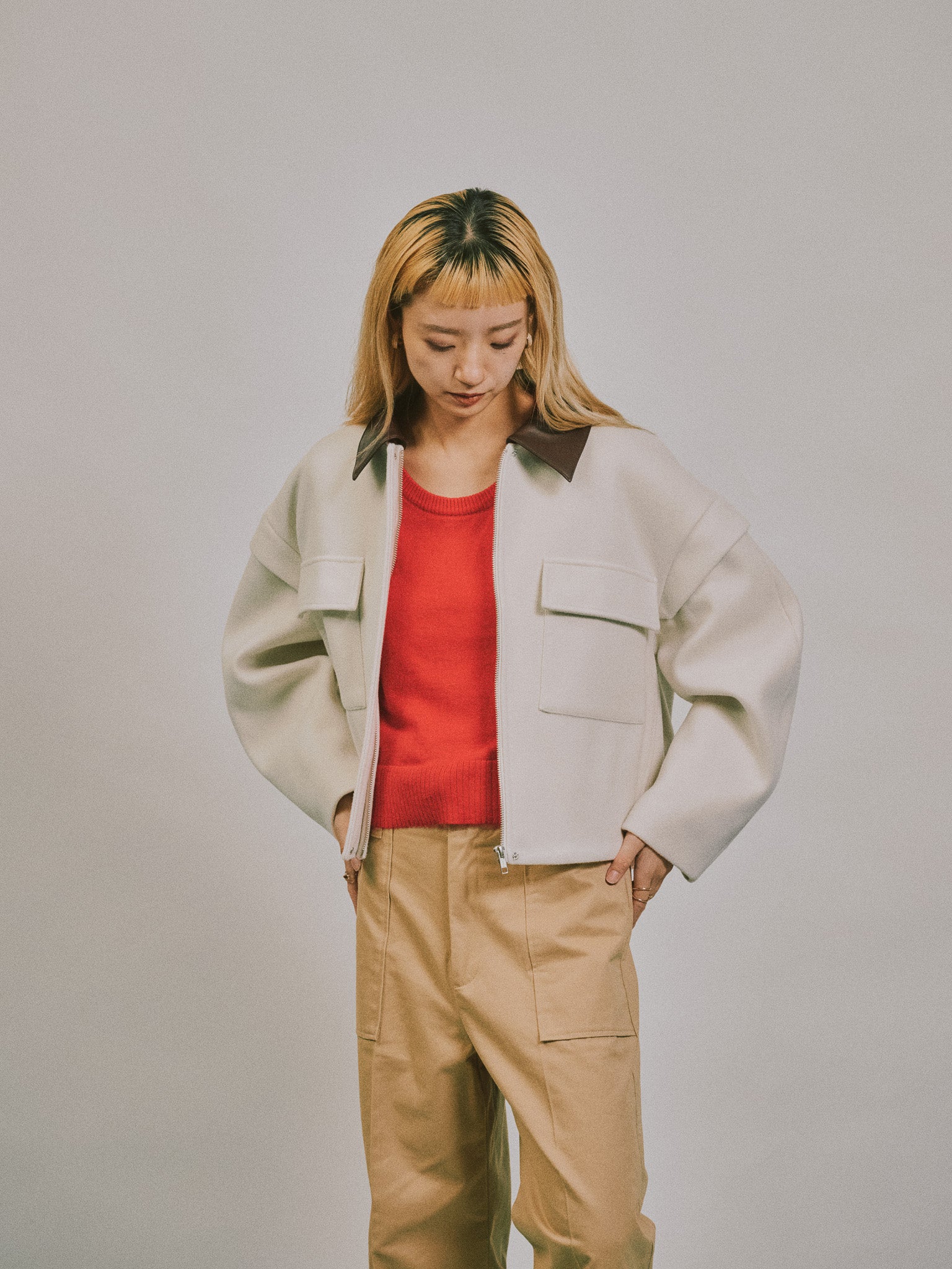 【-PRE SALE- 12/15 18:00まで!!】2WAY配色カラーCPOジャケット [605545] off