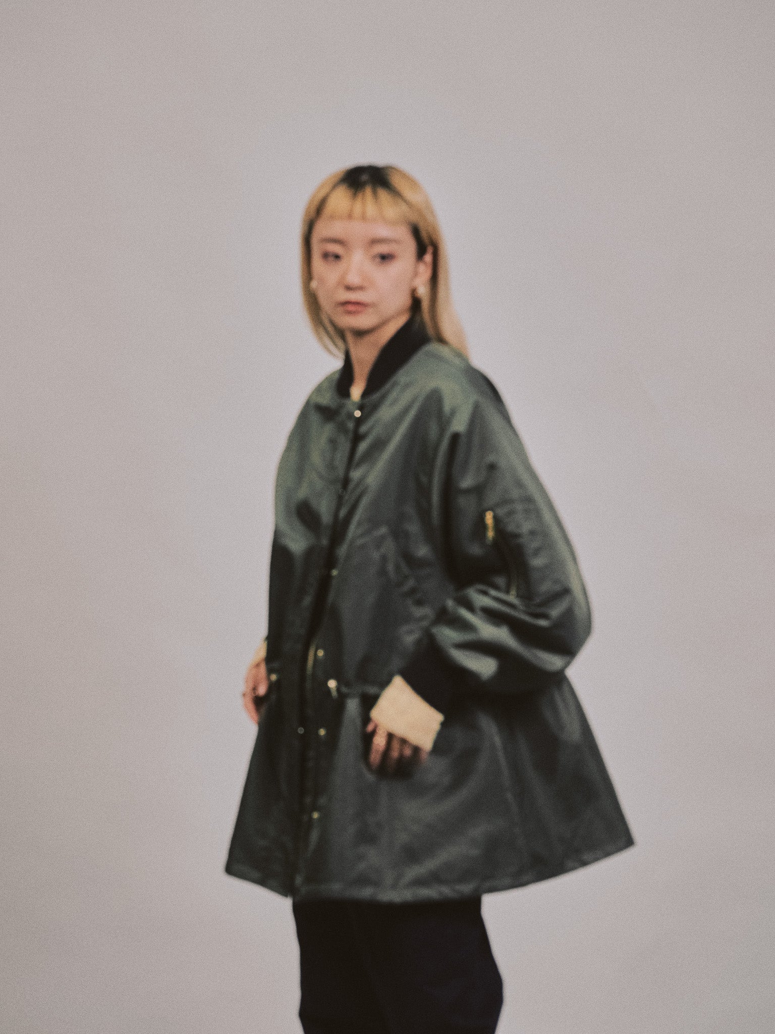 【SALE】中綿ドルマンＭＡ-1 ブルゾン [601457] khaki