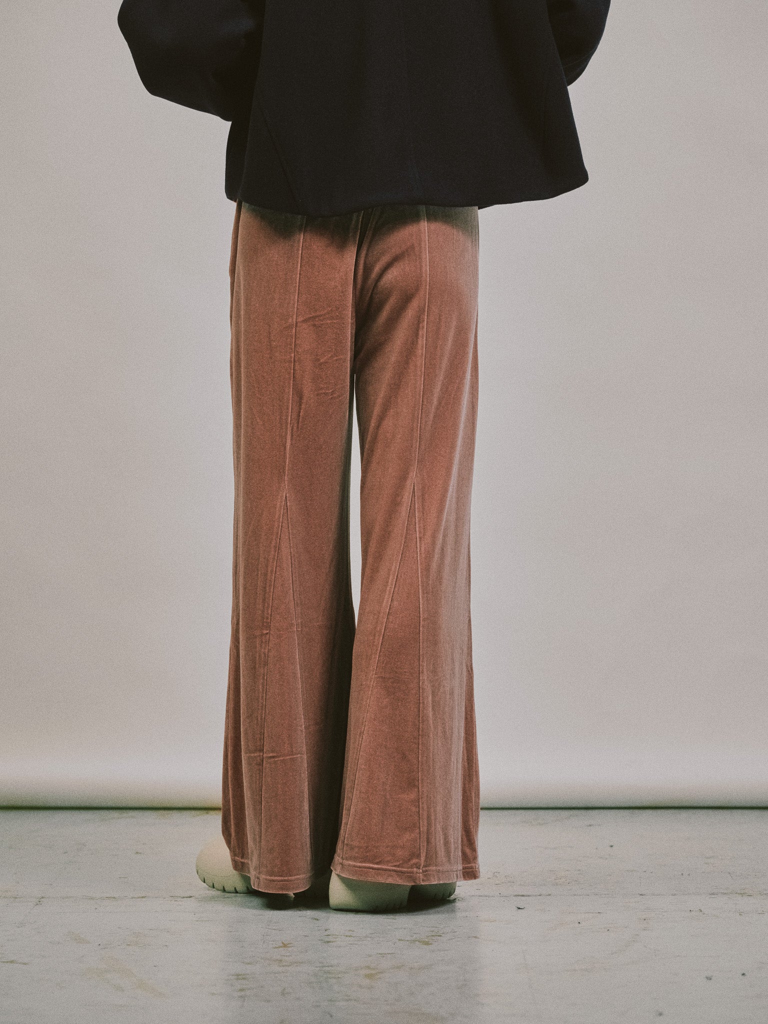 【SALE】ベロアフレアパンツ [601414] pink