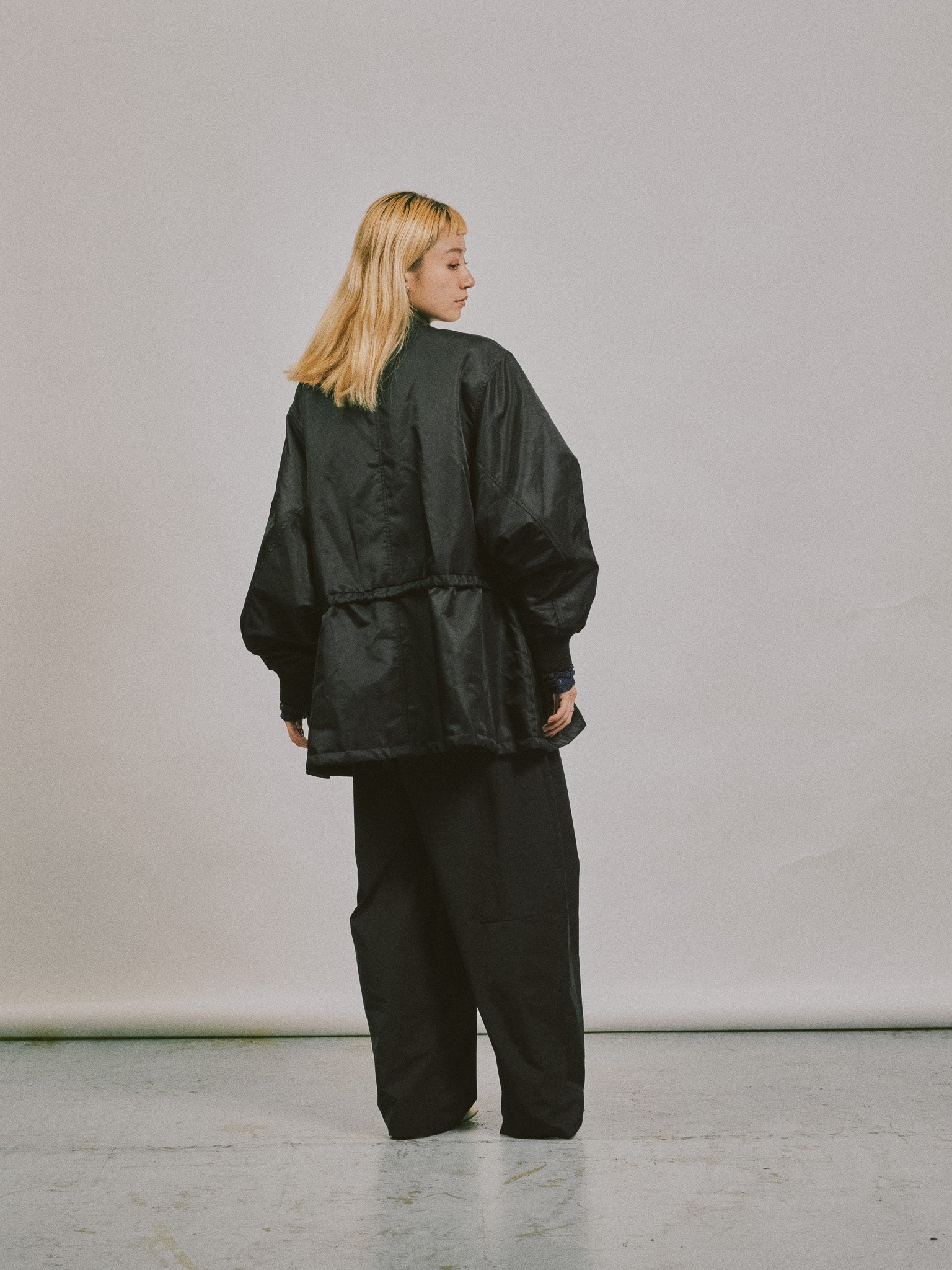 中綿ドルマンＭＡ-1 ブルゾン [601457] black