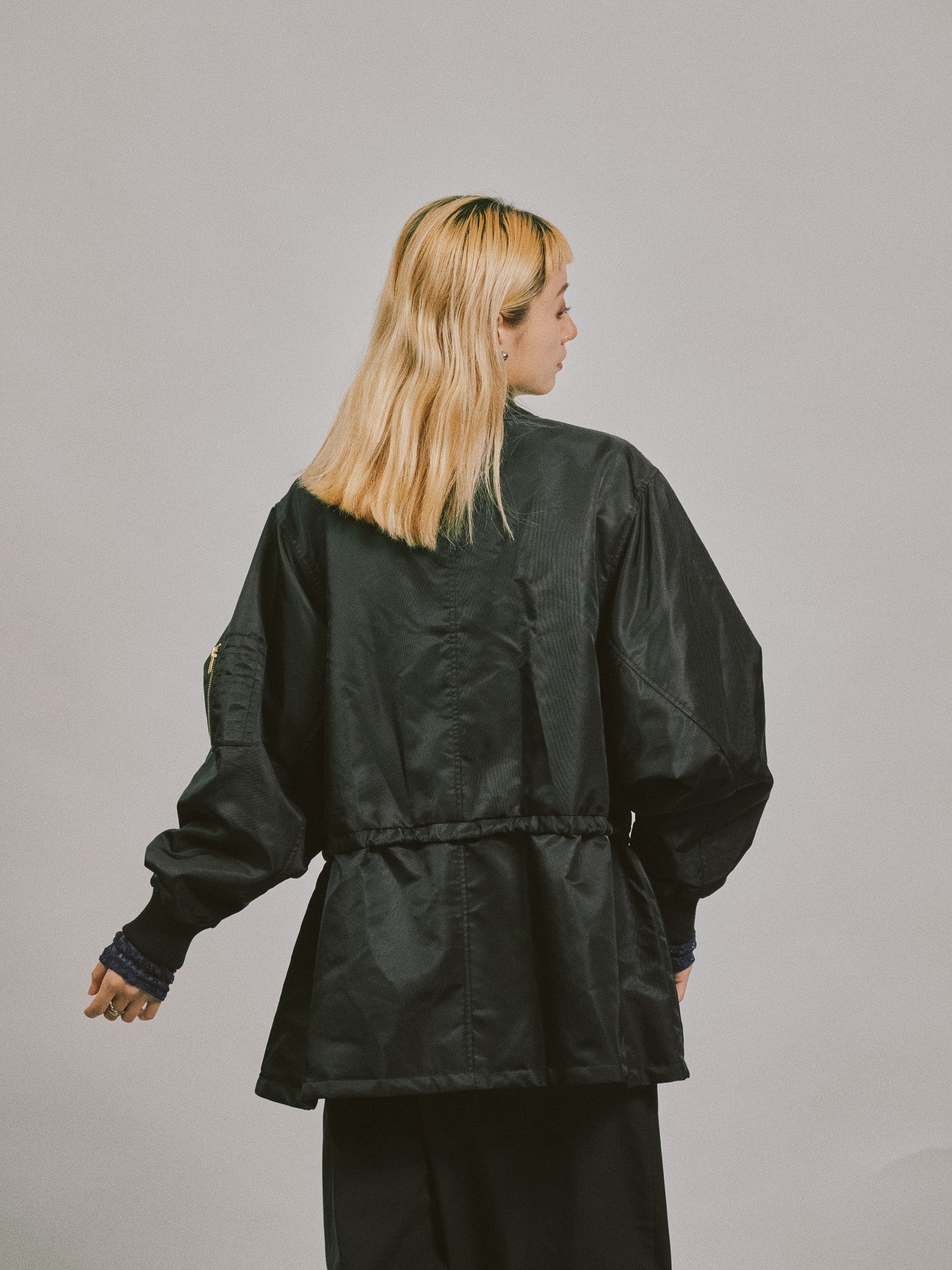 中綿ドルマンＭＡ-1 ブルゾン [601457] black