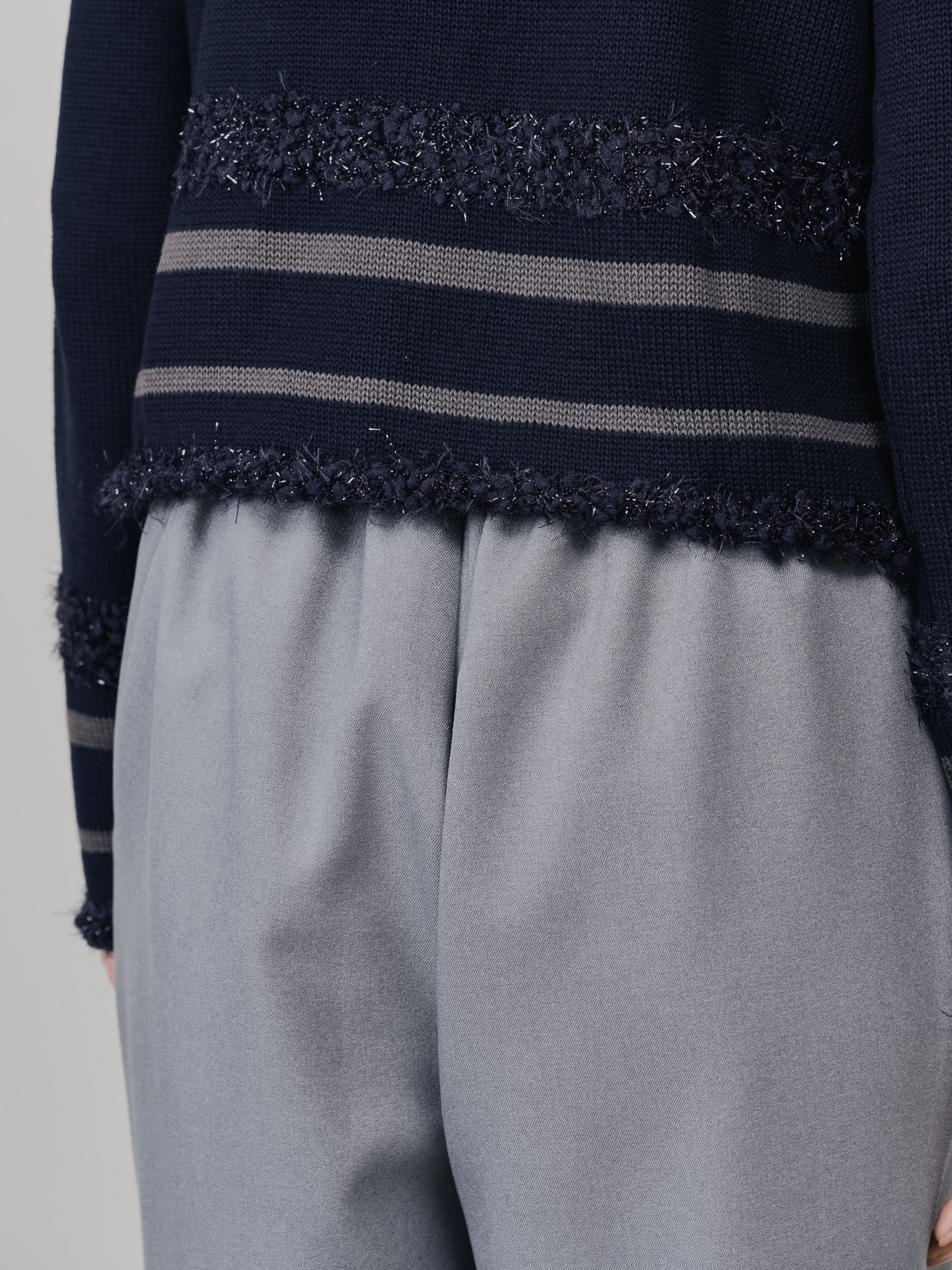 【SALE】ヘムダーツカーブフォルムパンツ [608329] grey