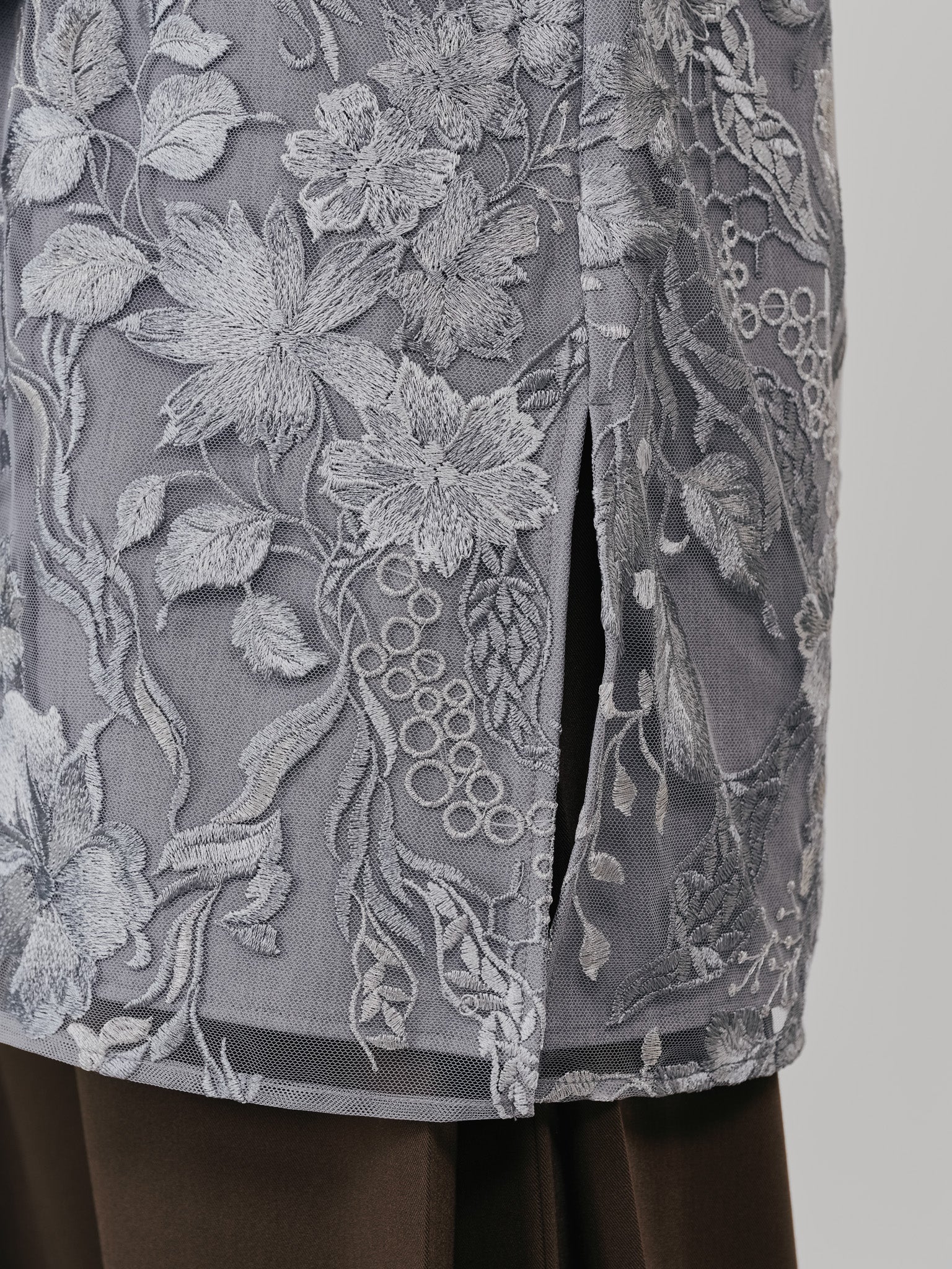 【-PRE SALE- 12/15 18:00まで!!】ベルト付レーストップス [605558] light grey