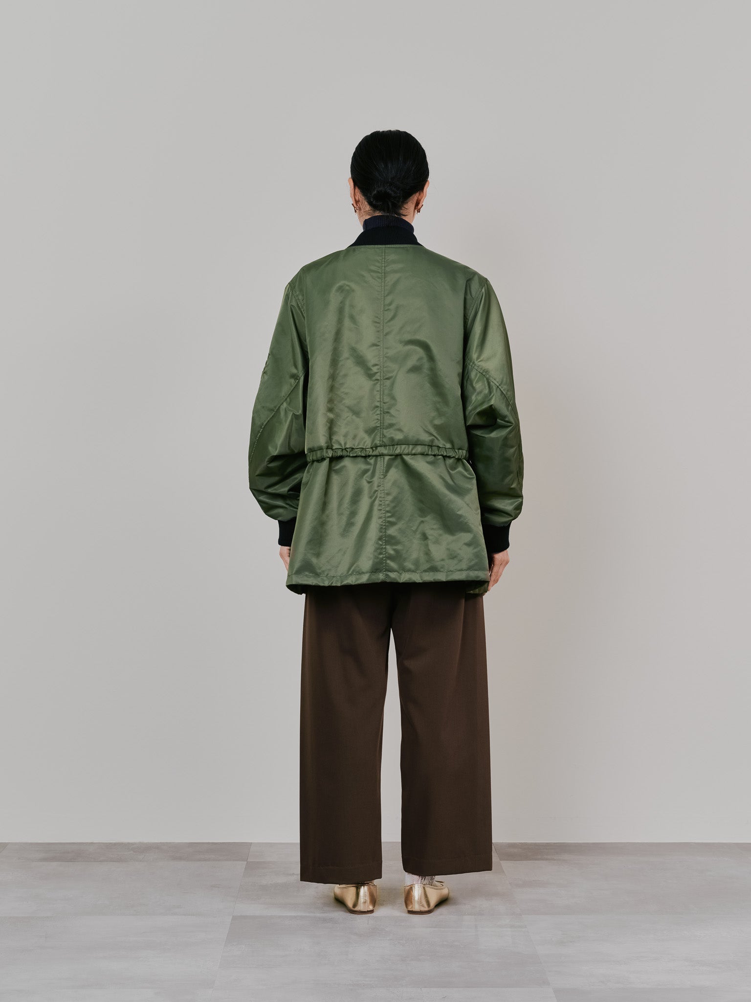 中綿ドルマンＭＡ-1 ブルゾン [601457] khaki