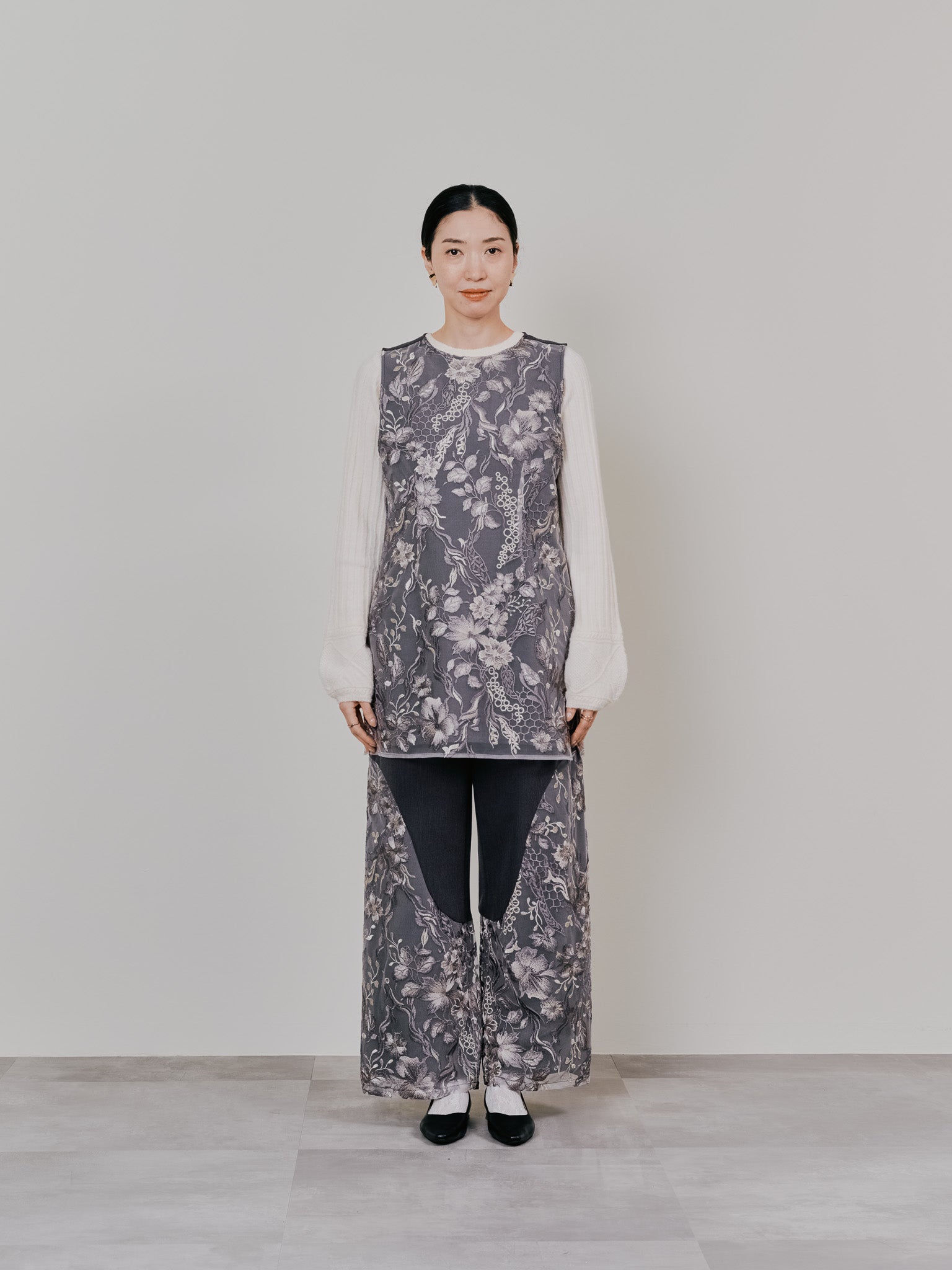 【-PRE SALE- 12/15 18:00まで!!】ベルト付レーストップス [605558] brown