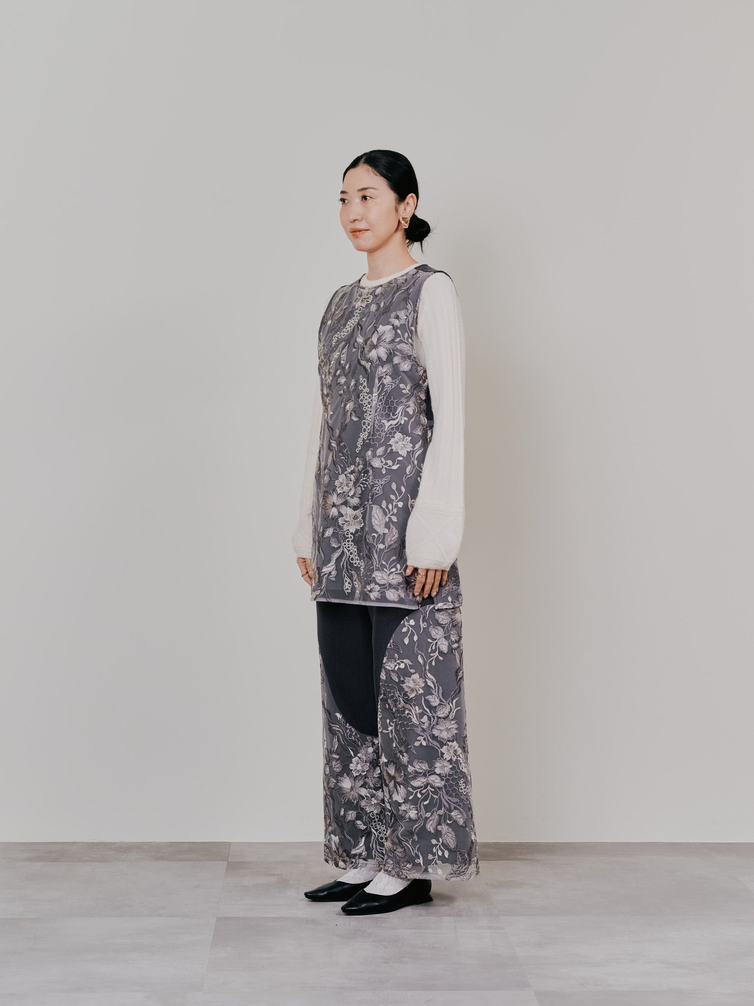 【-PRE SALE- 12/15 18:00まで!!】ベルト付レーストップス [605558] brown