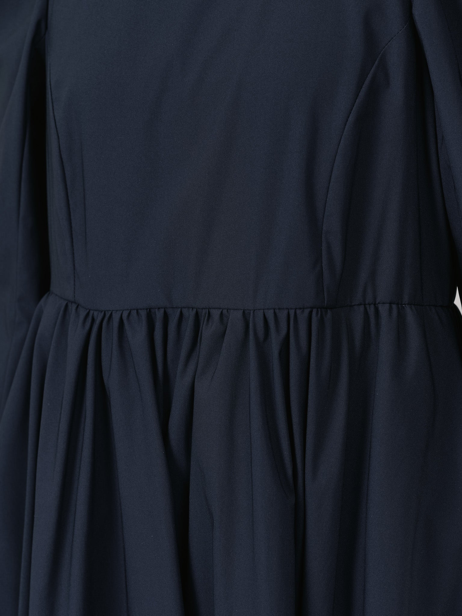 ショルダータックボリュームワンピース [601455] navy