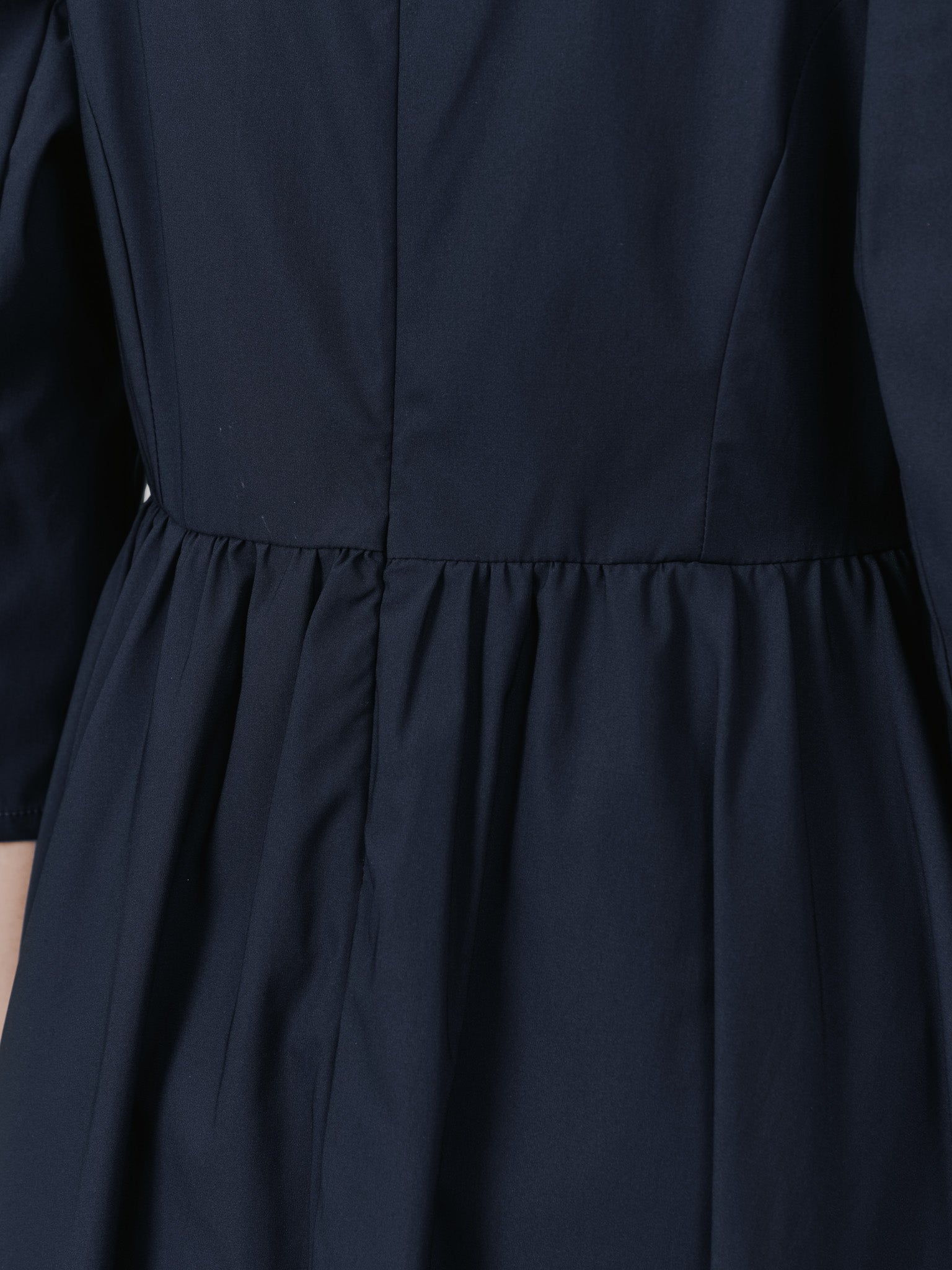 ショルダータックボリュームワンピース [601455] navy