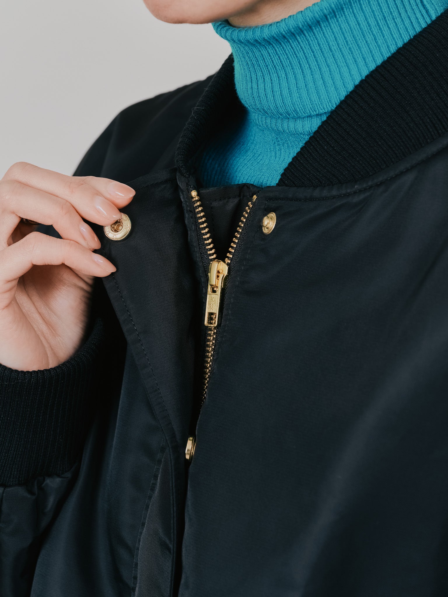 中綿ドルマンＭＡ-1 ブルゾン [601457] black