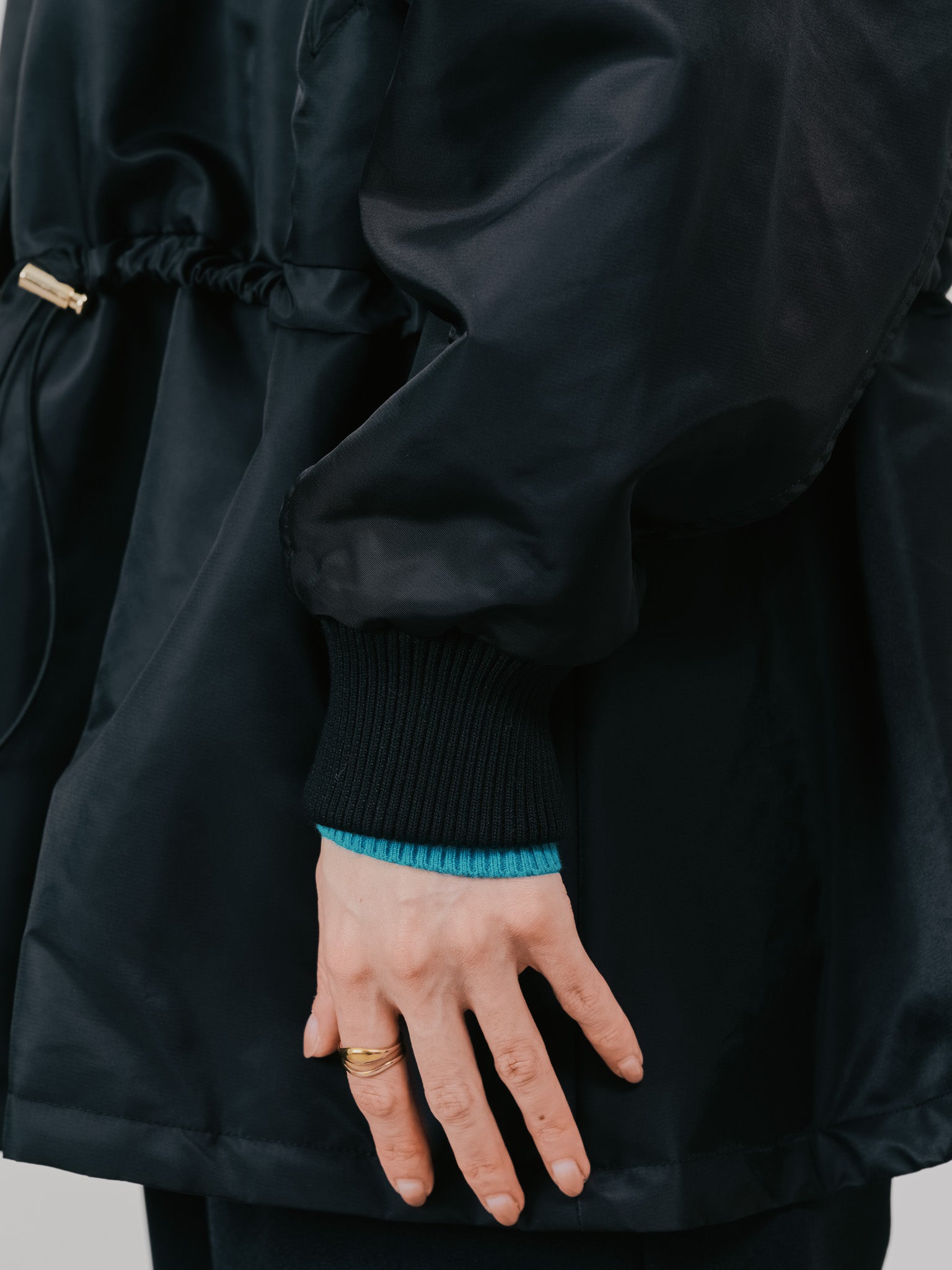 中綿ドルマンＭＡ-1 ブルゾン [601457] black