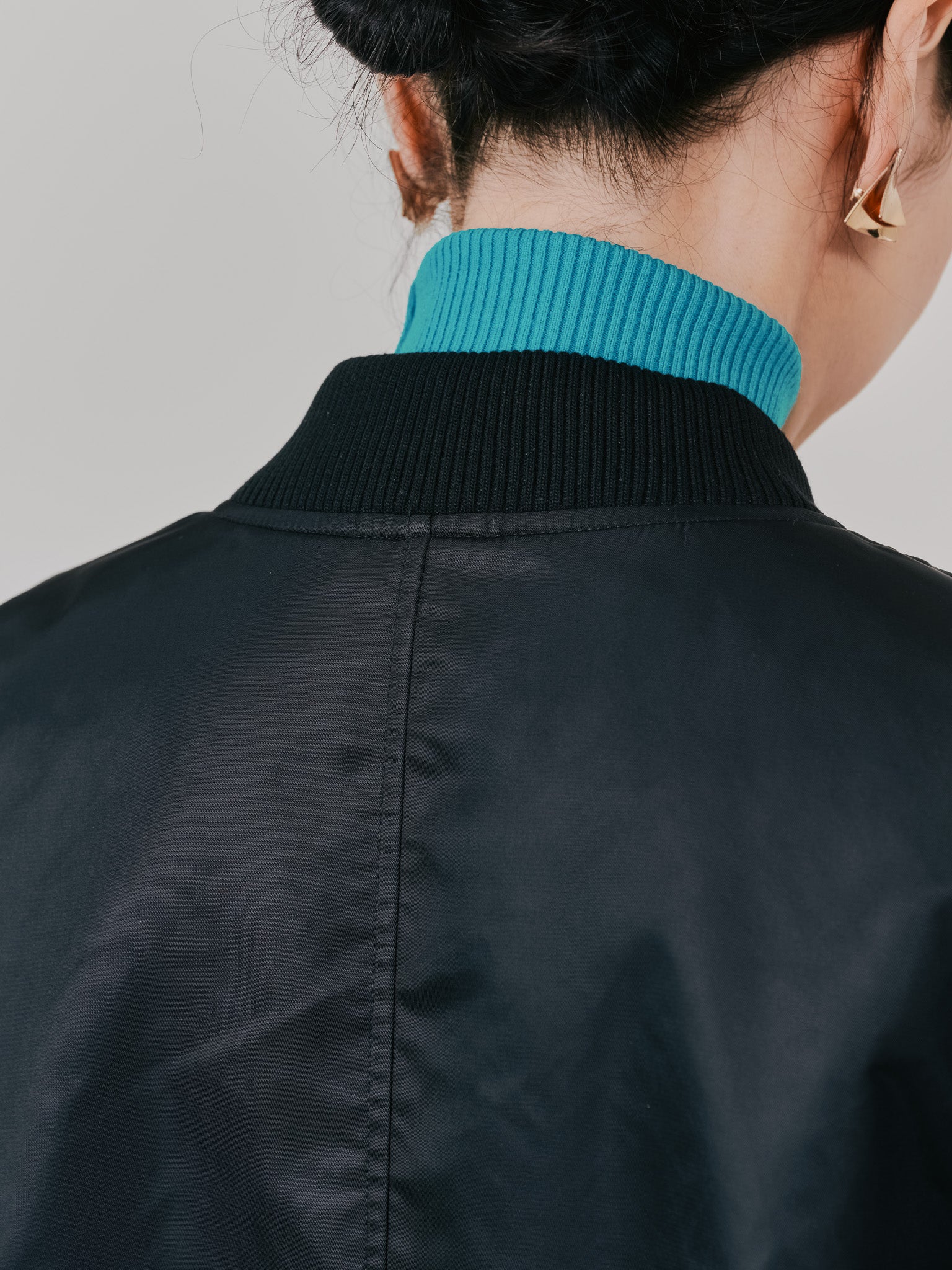 中綿ドルマンＭＡ-1 ブルゾン [601457] black