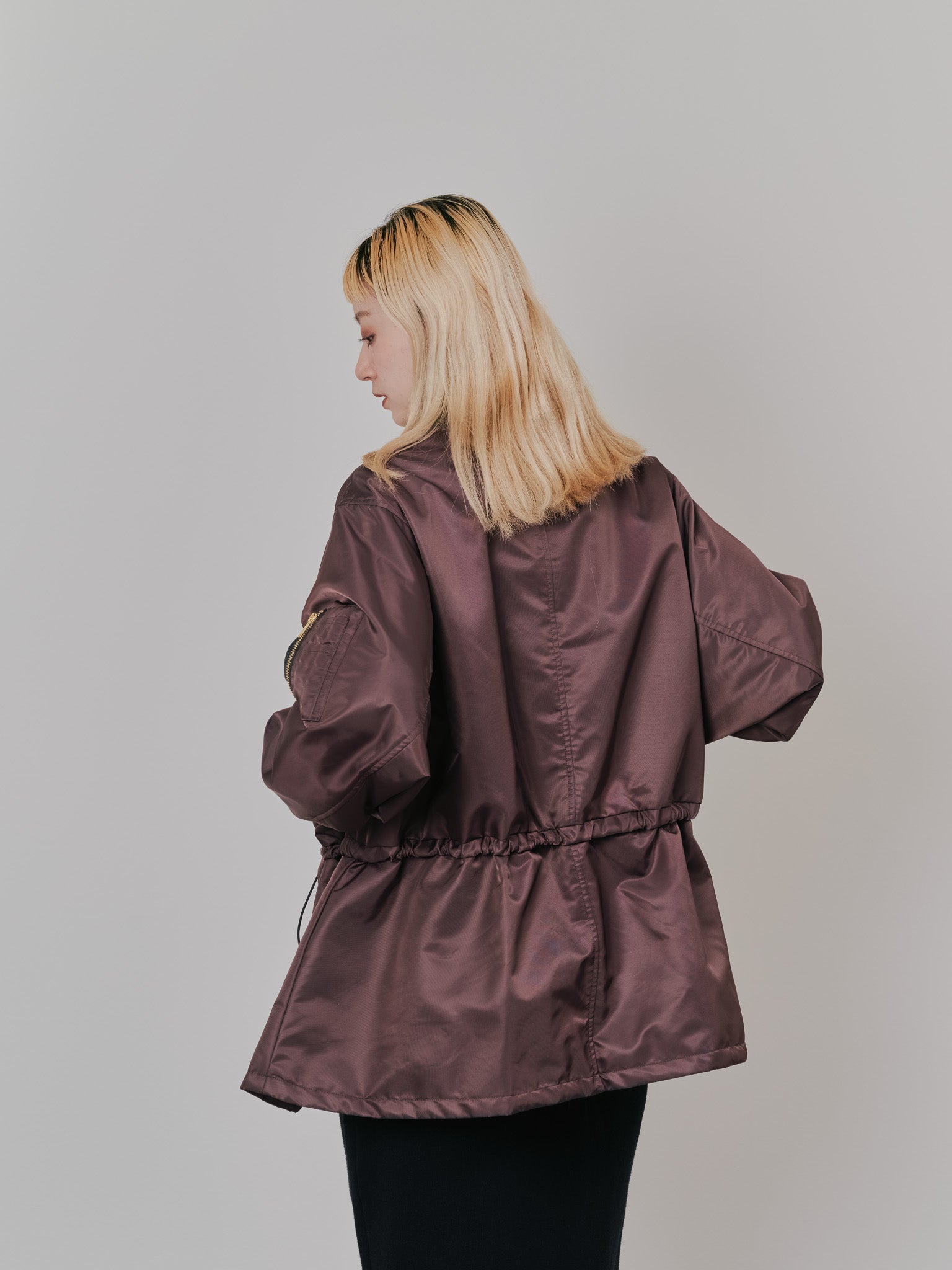 中綿ドルマンＭＡ-1 ブルゾン [601457] brown