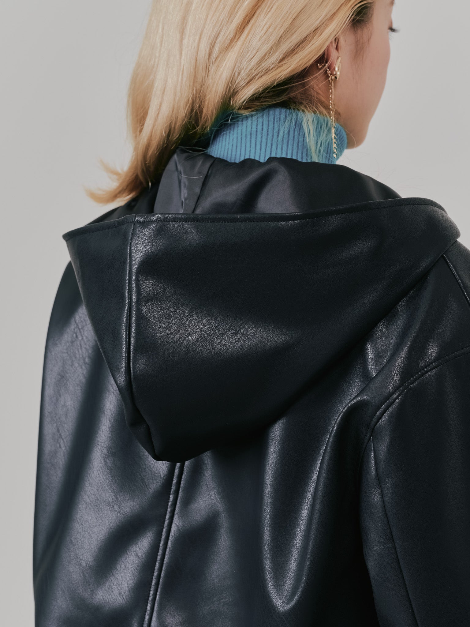 ヘムチュールフーディージャケット [601456] black