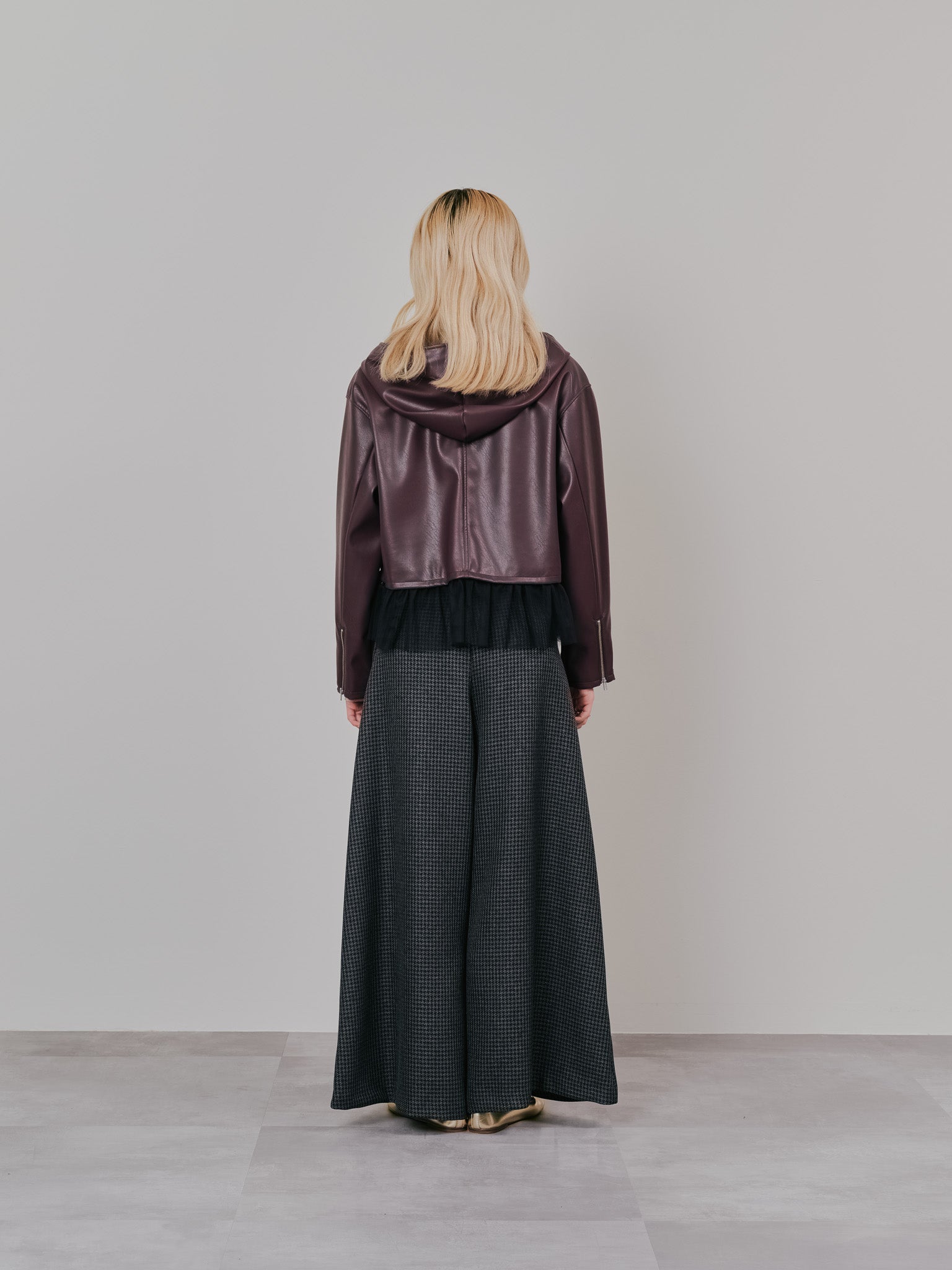 ヘムチュールフーディージャケット [601456] brown