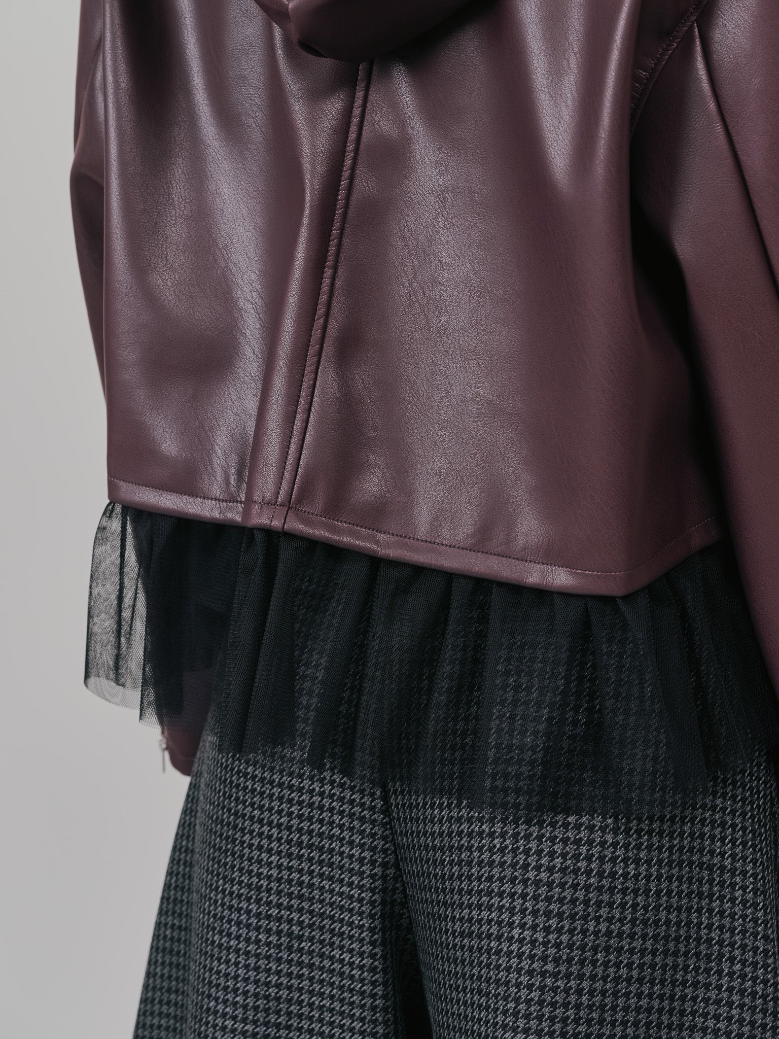 ヘムチュールフーディージャケット [601456] brown