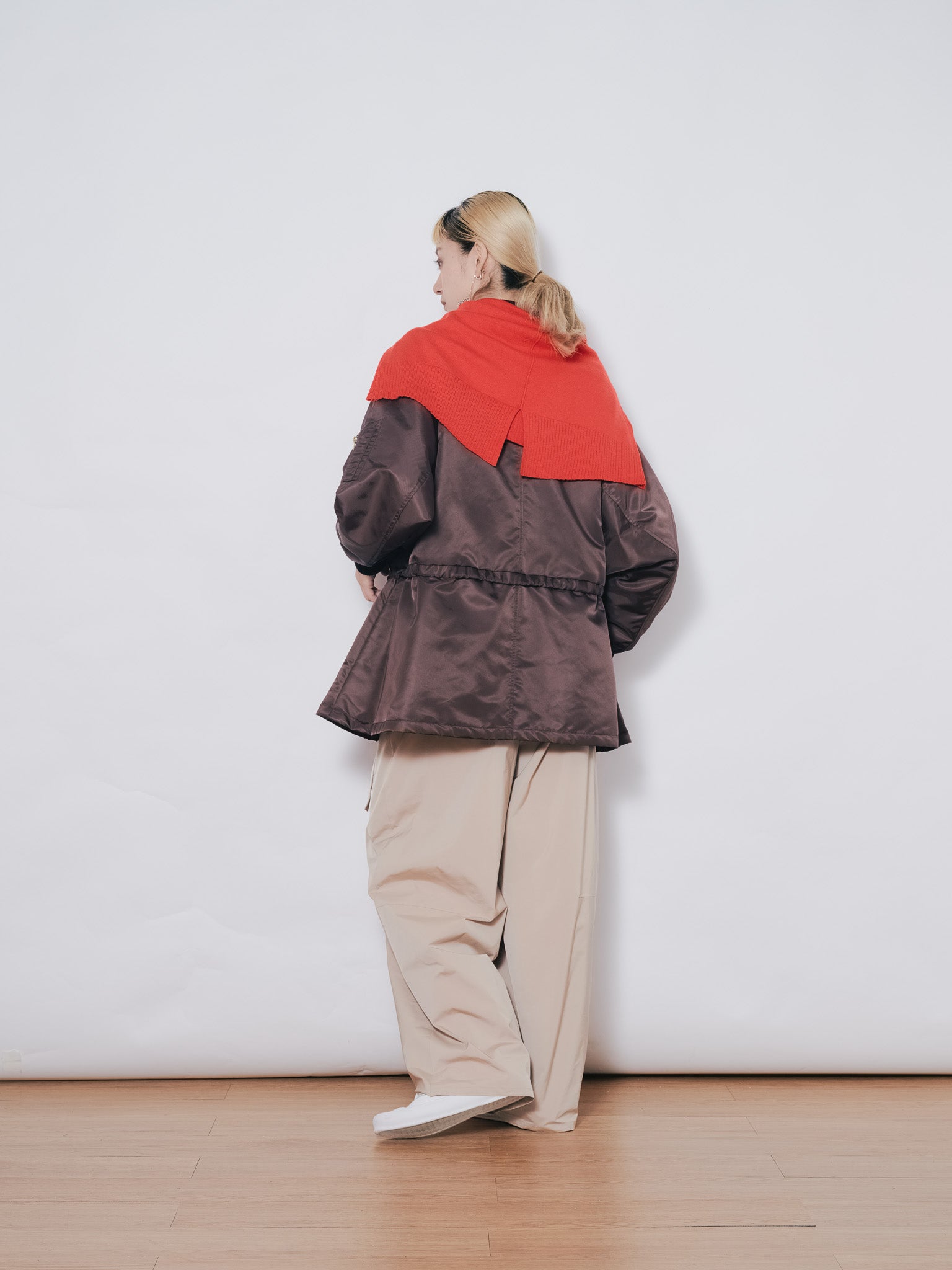 中綿ドルマンＭＡ-1 ブルゾン [601457] brown