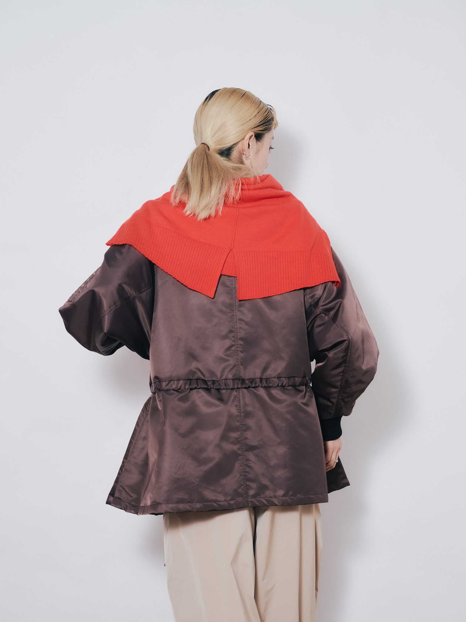 中綿ドルマンＭＡ-1 ブルゾン [601457] brown