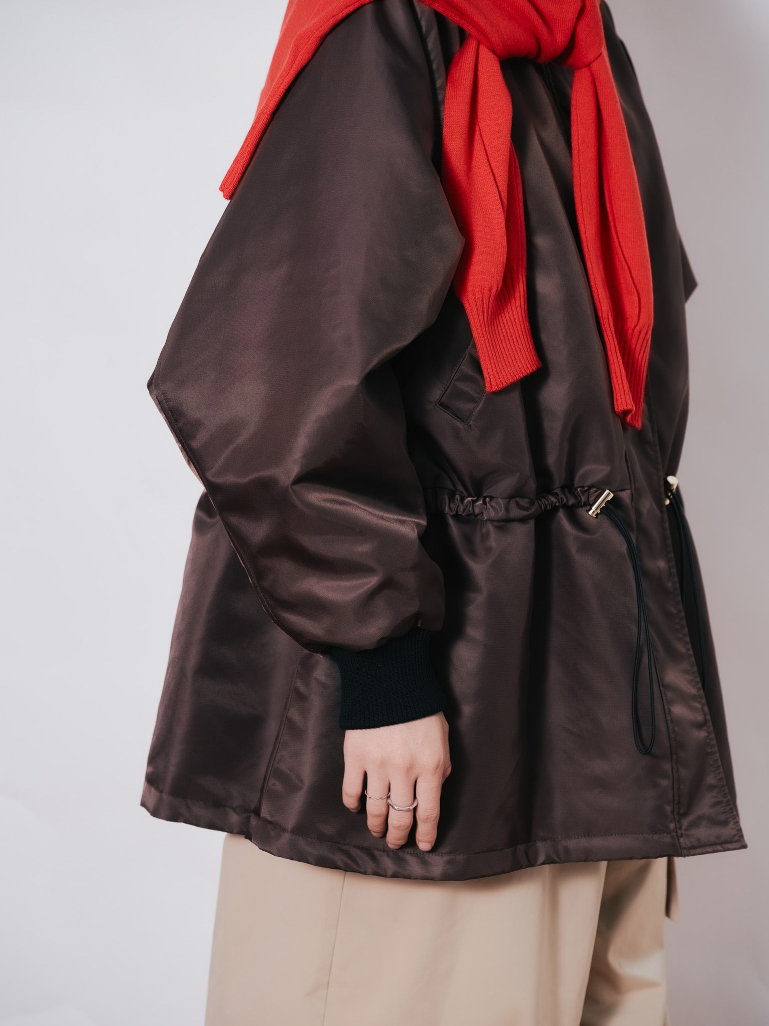 中綿ドルマンＭＡ-1 ブルゾン [601457] brown