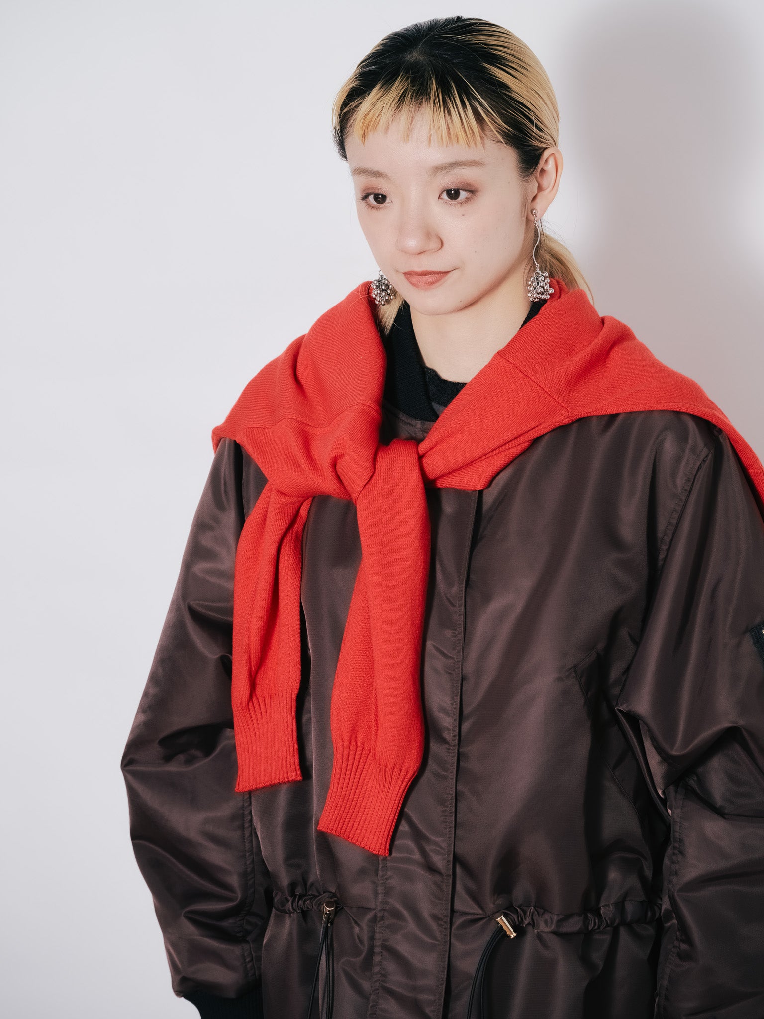 中綿ドルマンＭＡ-1 ブルゾン [601457] brown