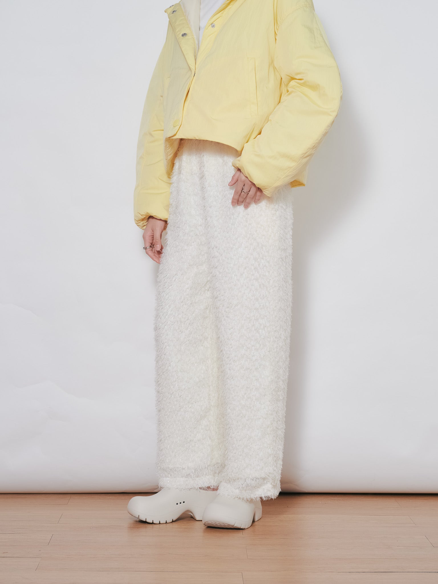 【SALE】フリンジジャガードパンツ [601381] off