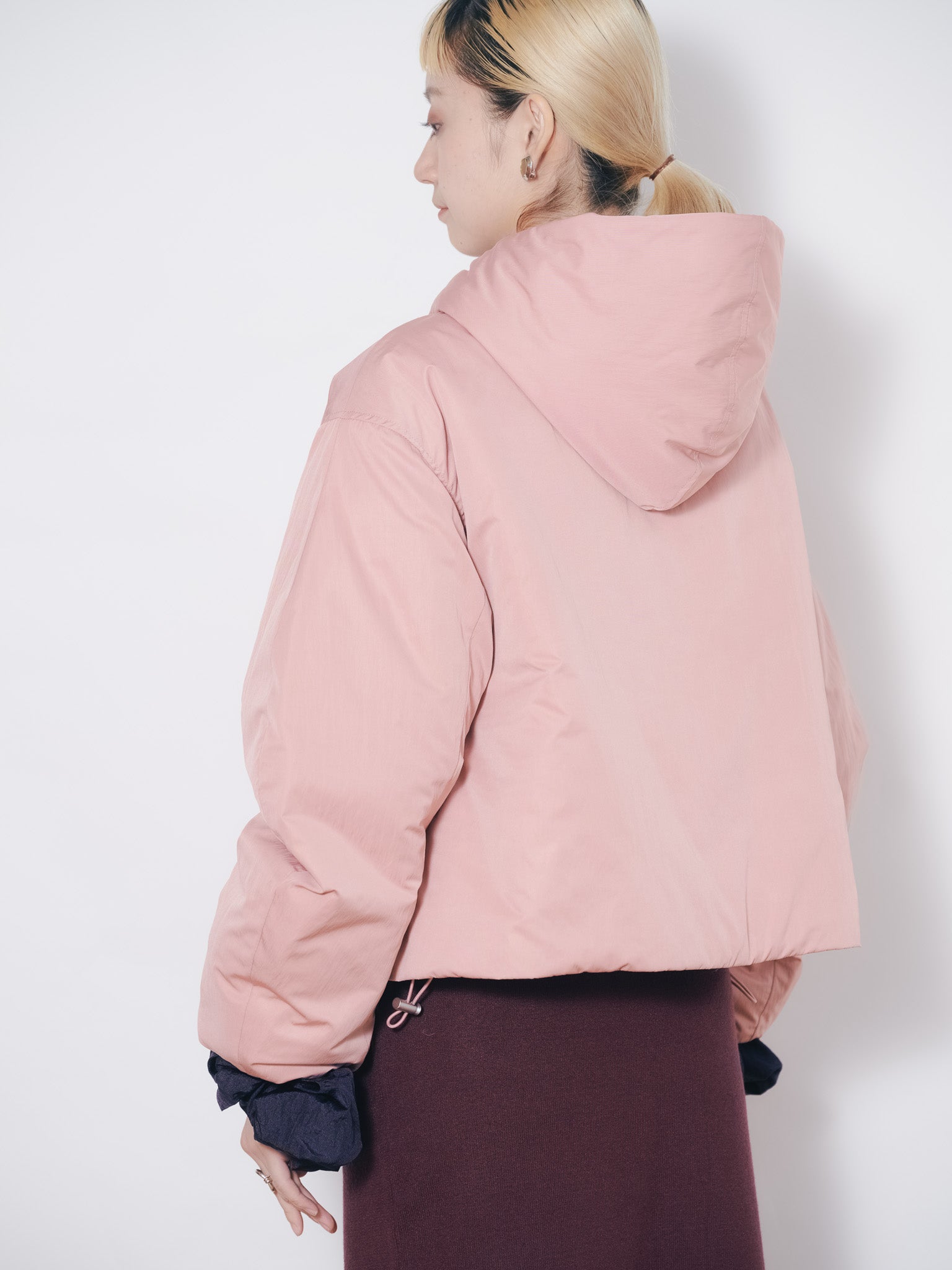 【SALE】ショート丈ボリューム中綿ジャケット [601421] pink