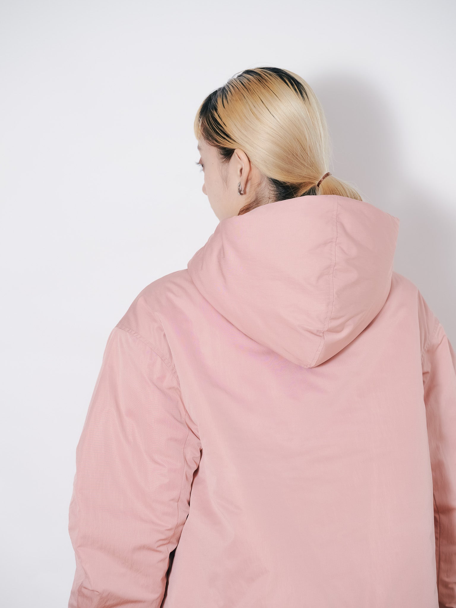 ショート丈ボリューム中綿ジャケット [601421] pink