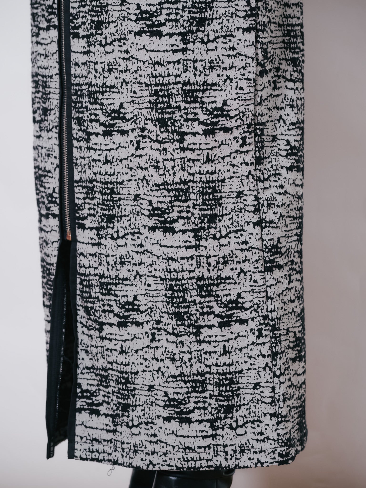 【SALE】パイピングジャガードタイトスカート [601360] black