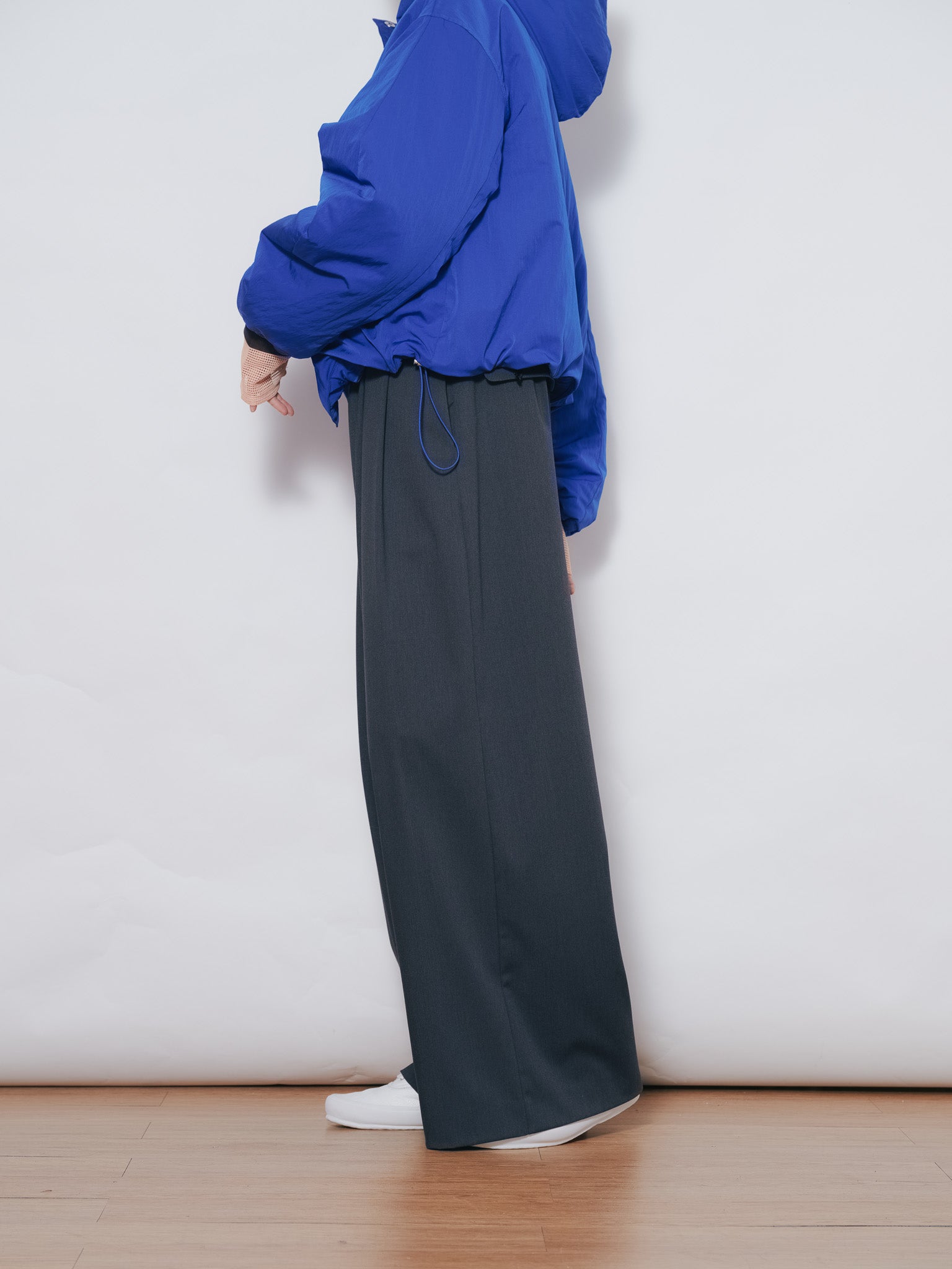 【SALE】ベロアサスペンダー付パンツ [603332] charcoal