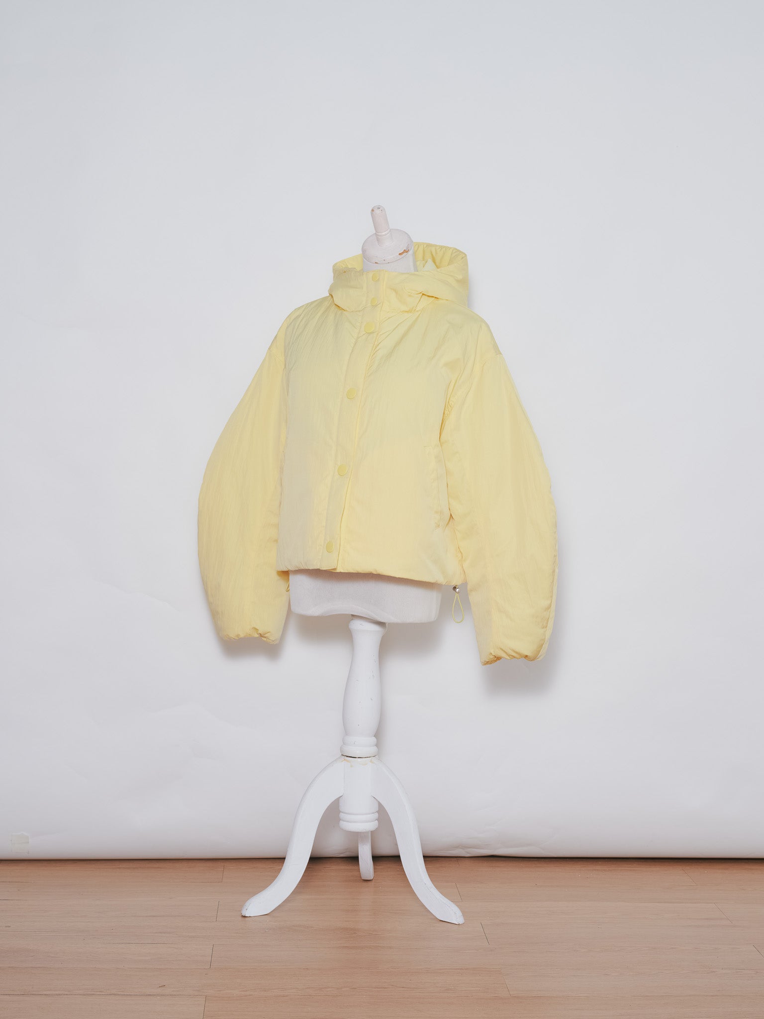 ショート丈ボリューム中綿ジャケット [601421] yellow