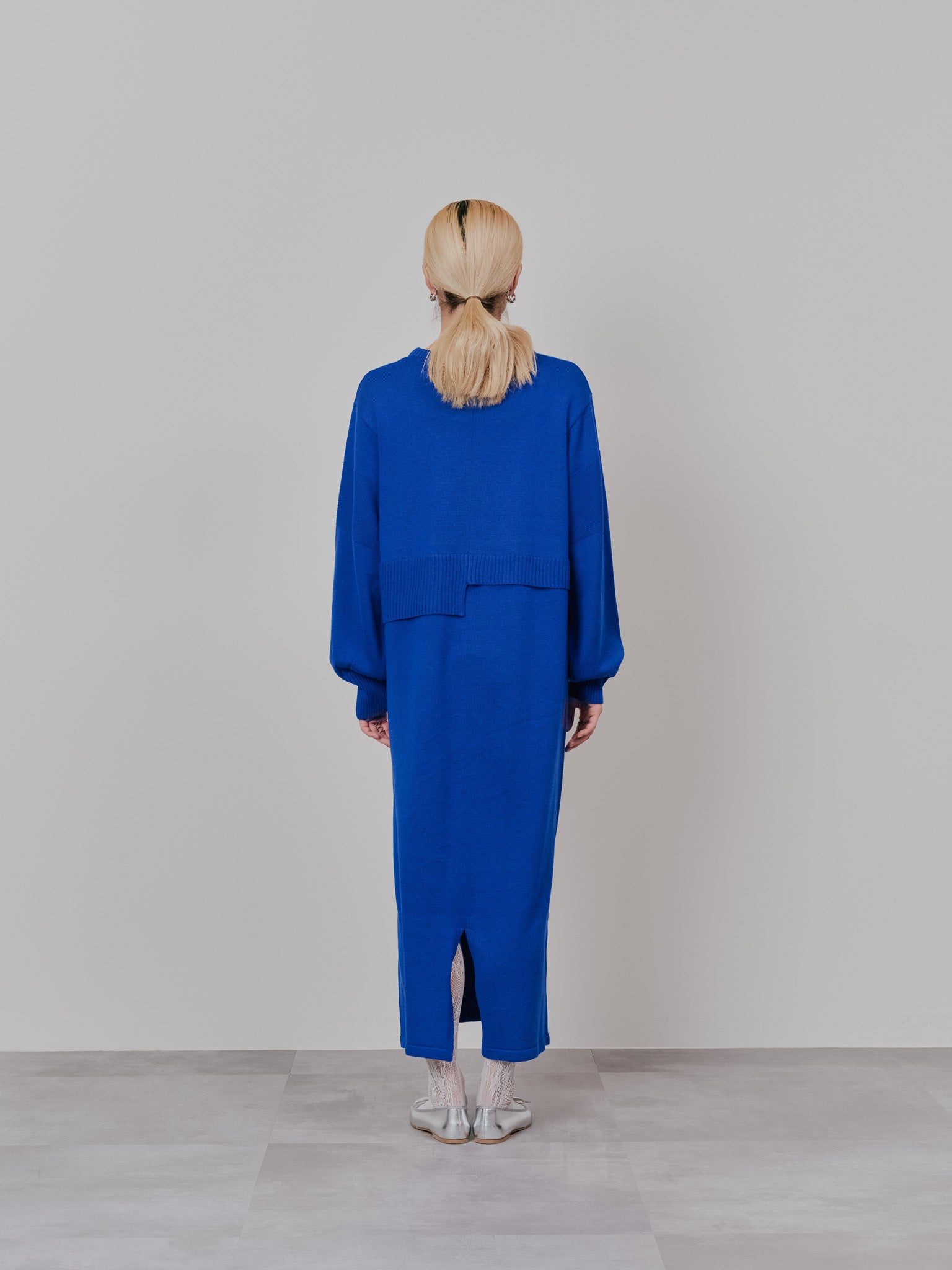 レイヤードライクニットワンピース [605542] royal