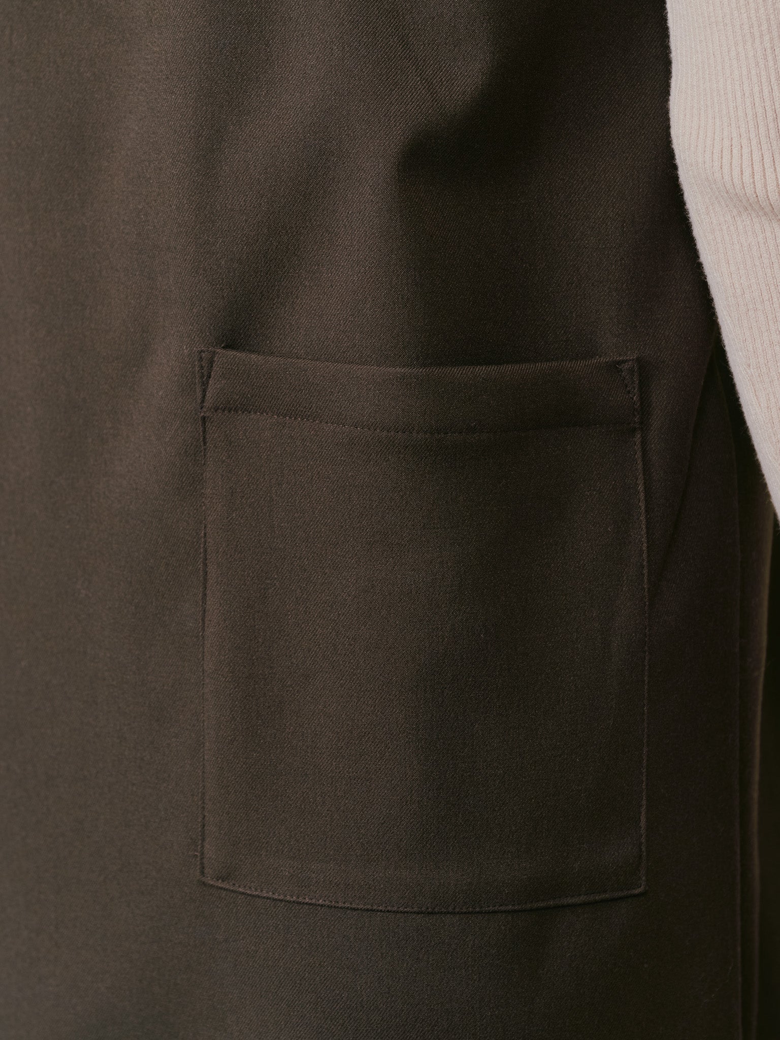 【-PRE SALE- 12/15 18:00まで!!】ヘムチェックサスペンダー付スカート [603341] brown