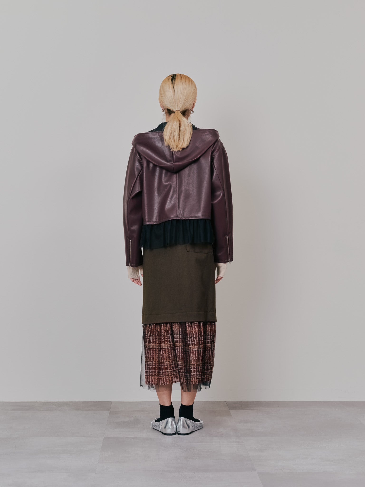 リブボトルネックニットトップス [601447] light beige