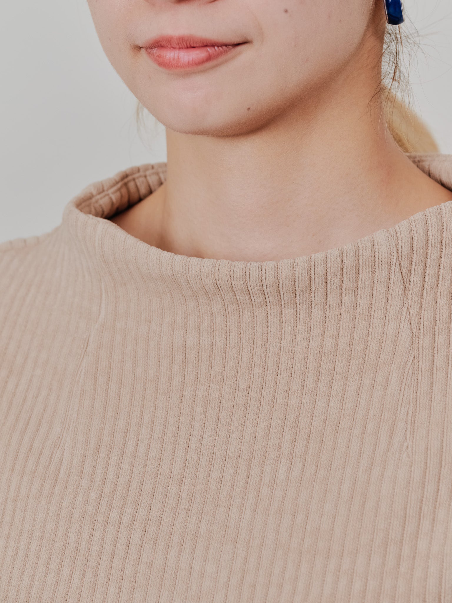 【-PRE SALE- 12/15 18:00まで!!】MA-1 スリーブコーデュロイライクニットソー [608316] beige