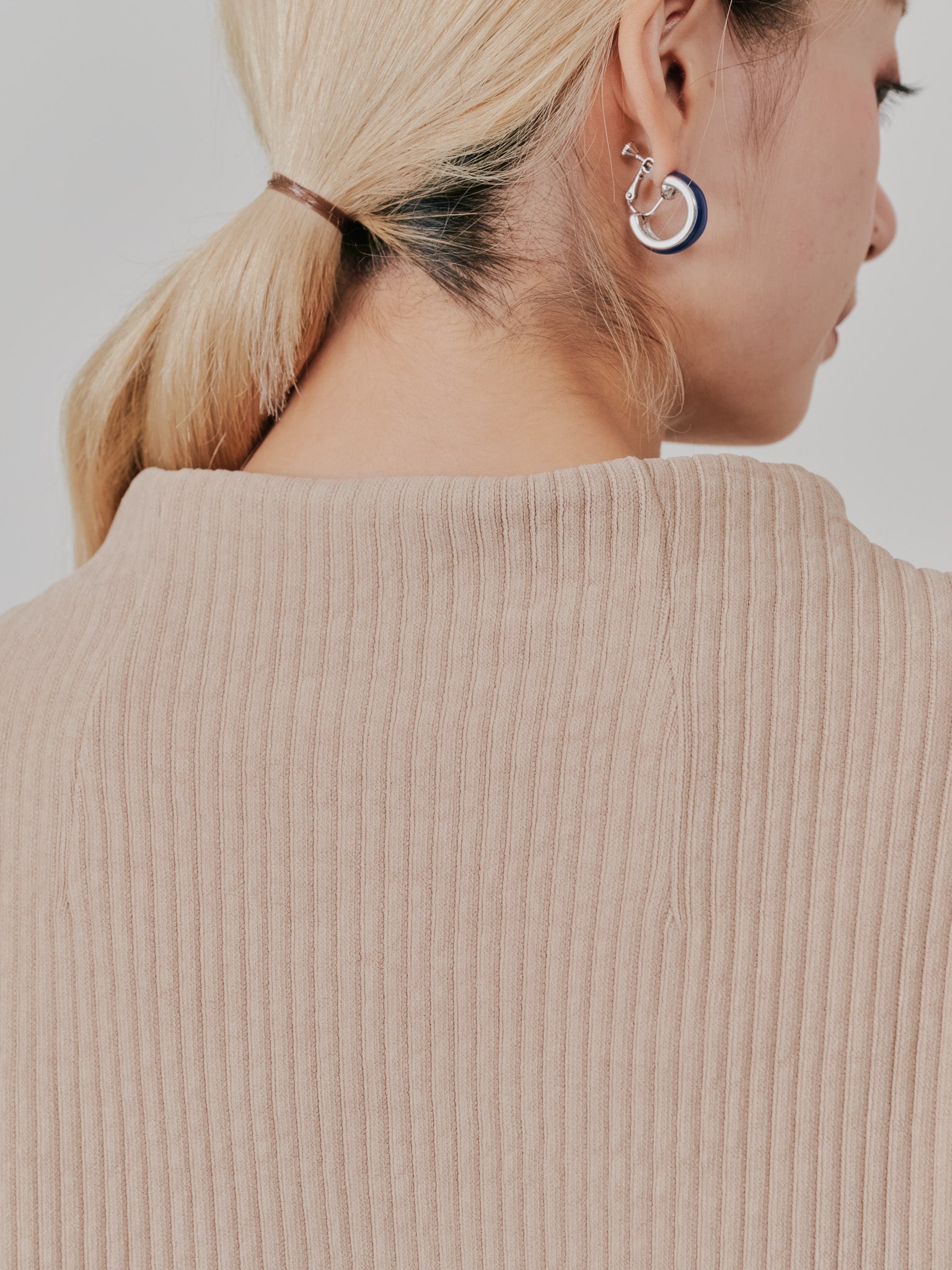 【-PRE SALE- 12/15 18:00まで!!】MA-1 スリーブコーデュロイライクニットソー [608316] beige