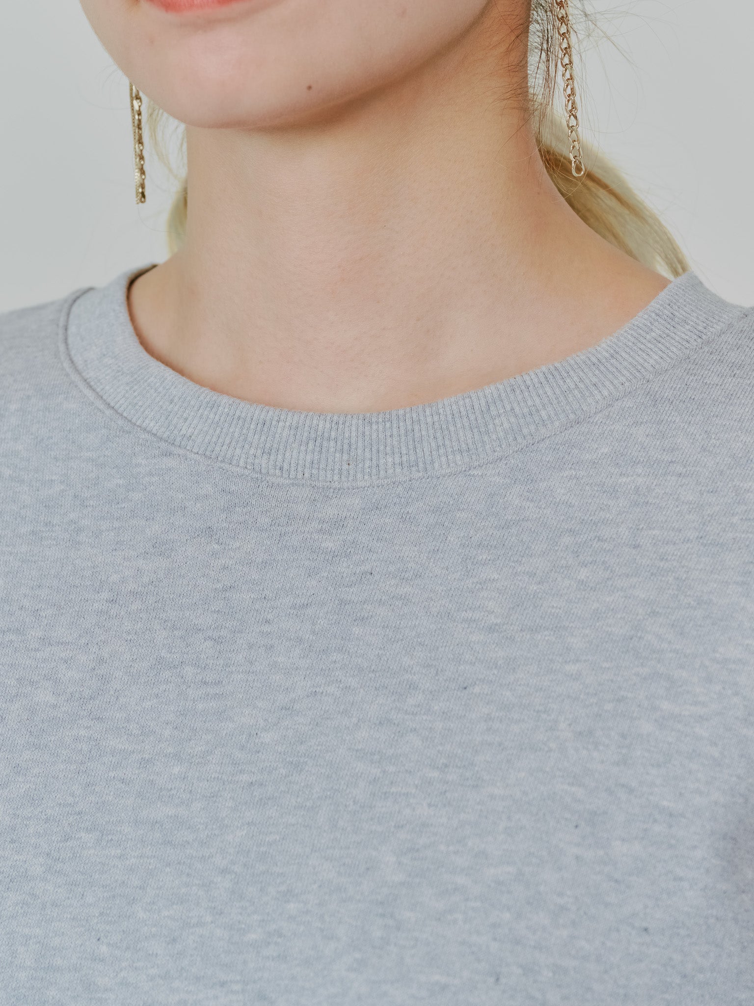 【SALE】配色スウェットギャザートップス [601449] khaki