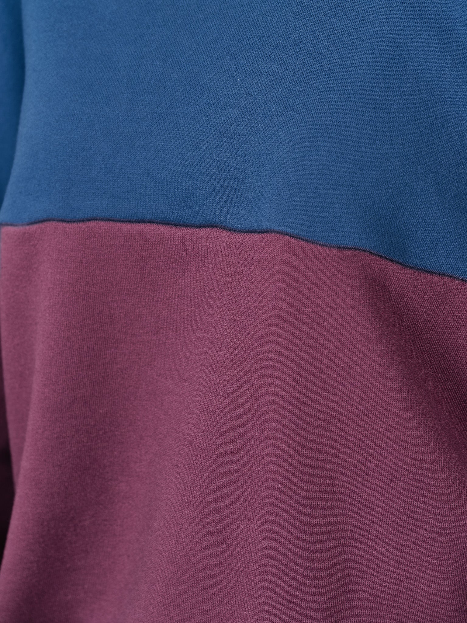 【SALE】配色スウェットギャザートップス [601449] wine